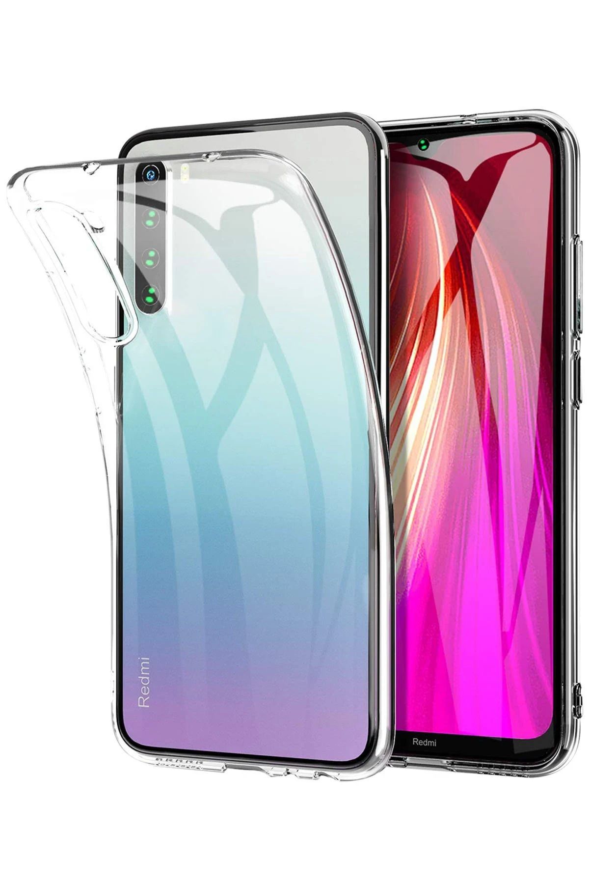 NewFace Xiaomi Redmi Note 8 Kılıf Lüx Şeffaf Silikon INSLM