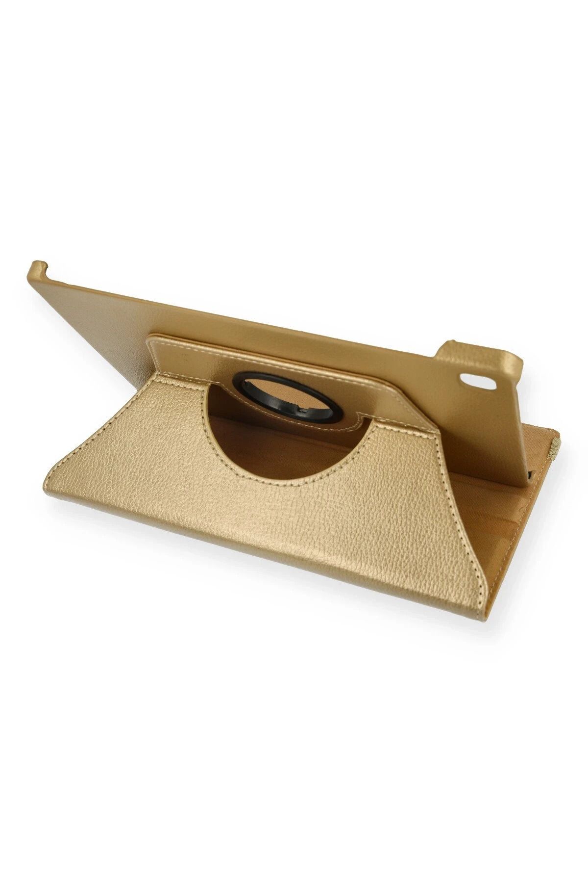 NewFace Samsung Galaxy T500 Tab A7 10.4 Kılıf 360 Tablet Deri Kılıf - Gold JOJUA