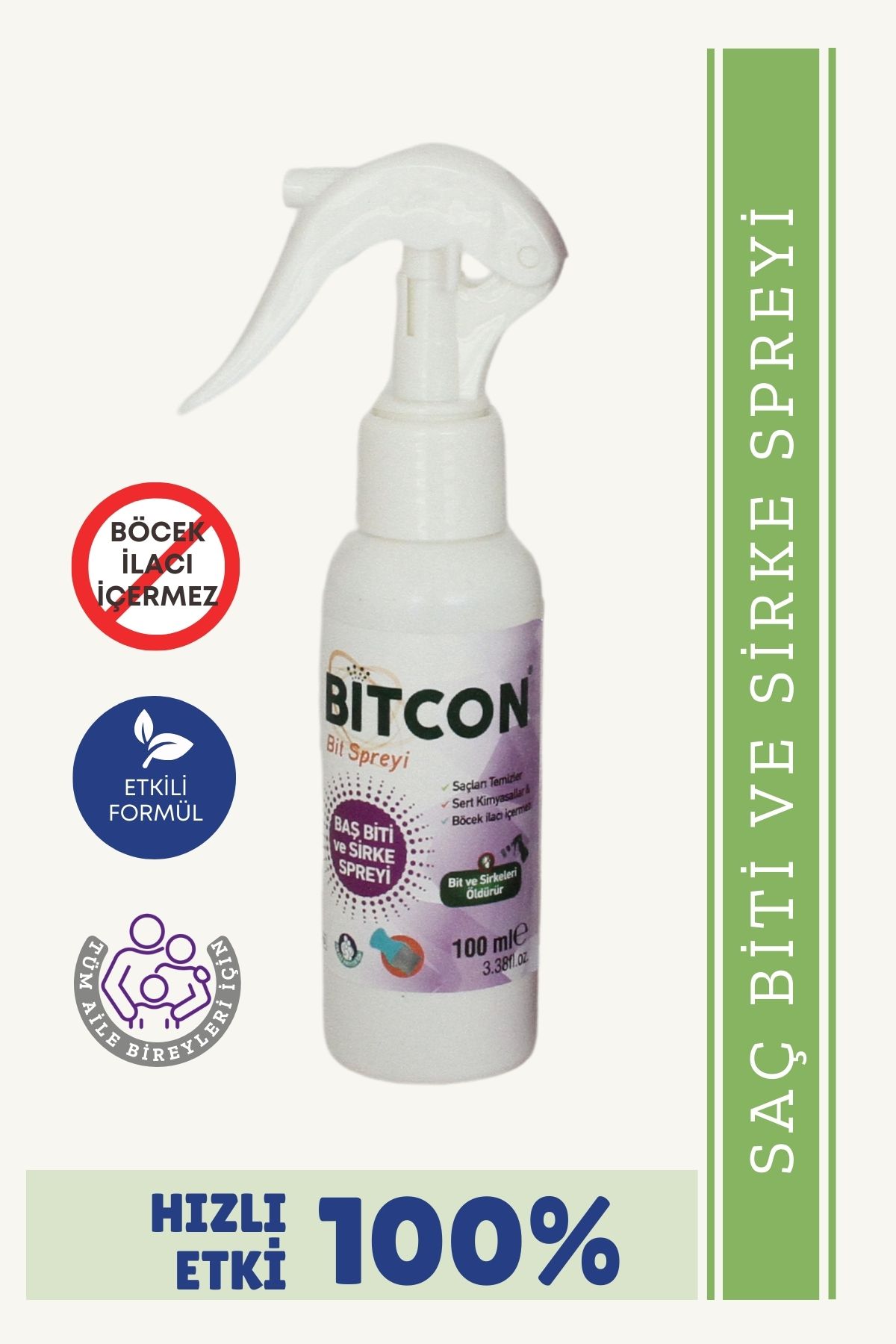 bitcon BİTCON Baş Biti ve Sirke Spreyi