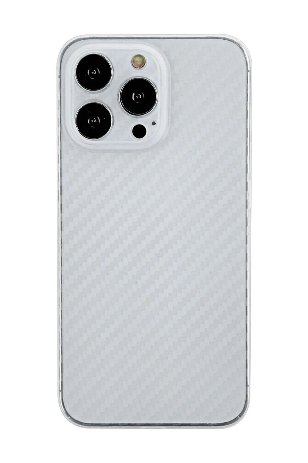 NewFace iPhone 13 Pro Kılıf Karbon PP Silikon - Şeffaf BSTMY