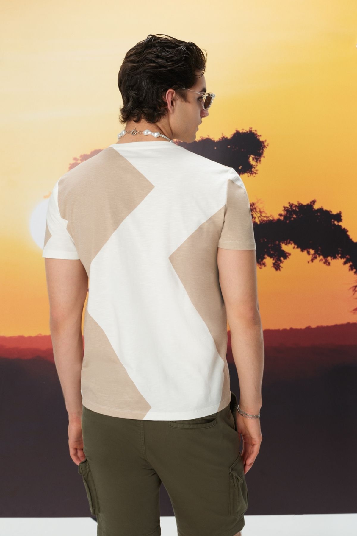 تی شرت سفید مردانه Tshirt K.Kol معمولی مناسب Loft