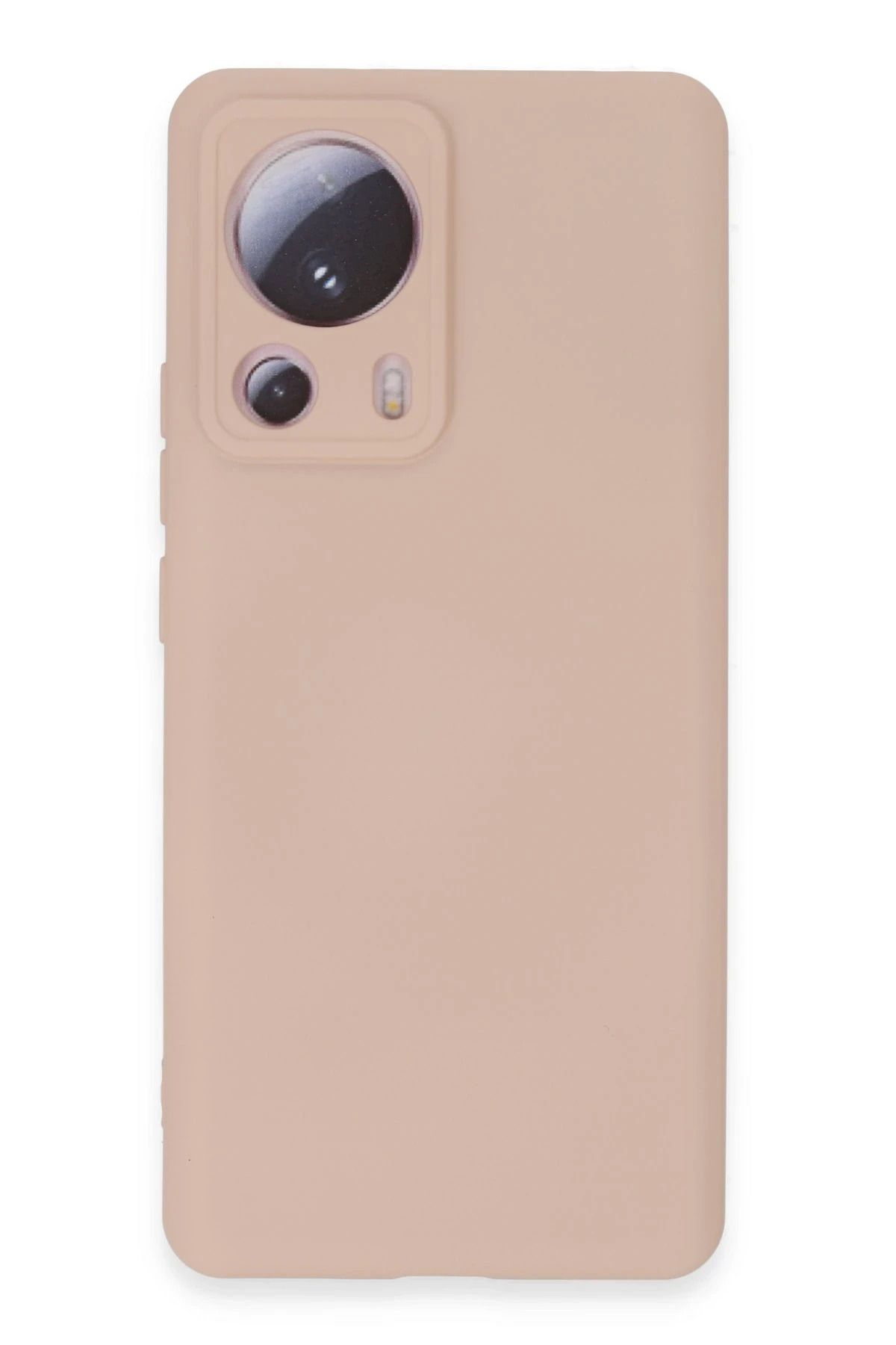 NewFace Xiaomi Mi 13 Lite Kılıf Nano içi Kadife Silikon - Pudra LZWDR