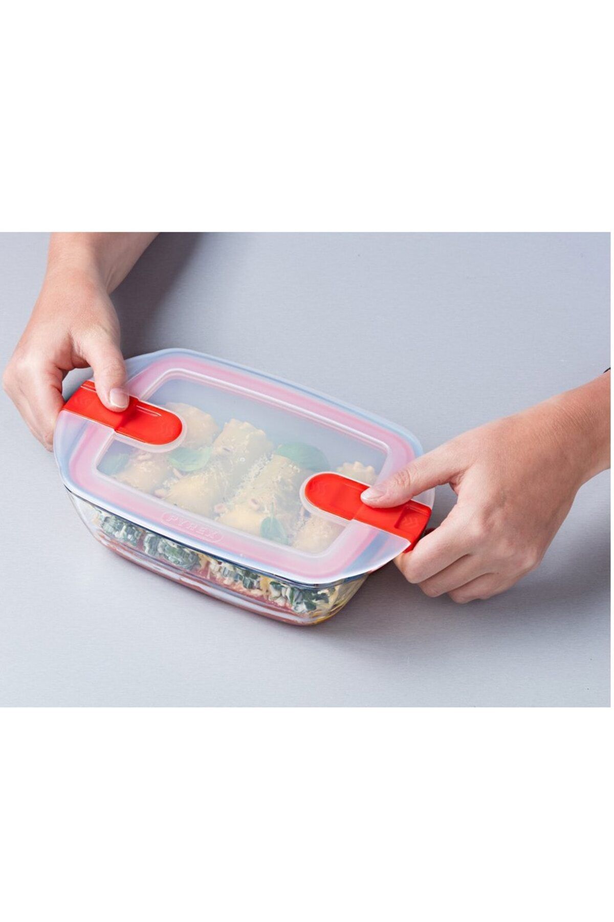 Pyrex-Rectangular casserole with lid 3