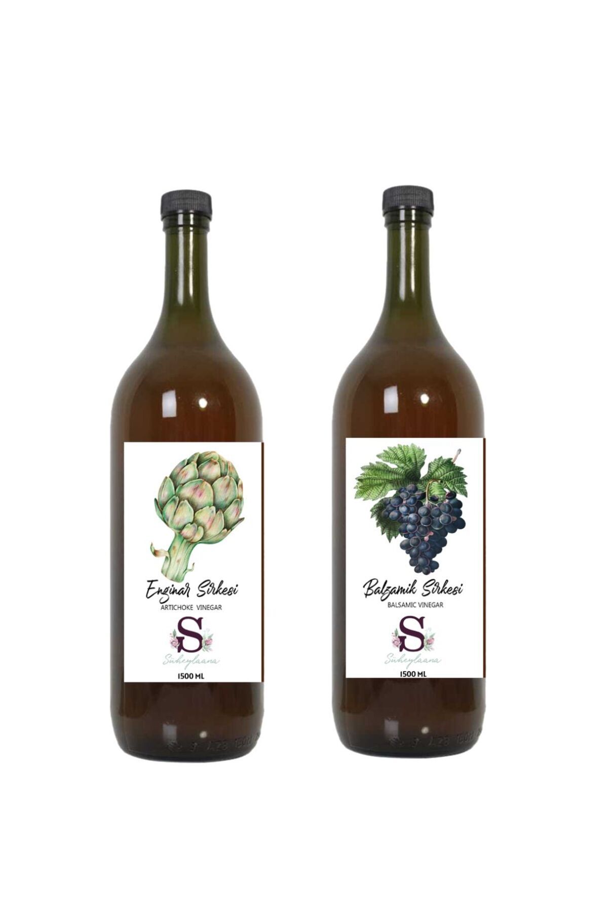 Süheylaana Doğal Enginar Sirkesi 1500 Ml - Doğal Balzamik Sirkesi 1500 Ml