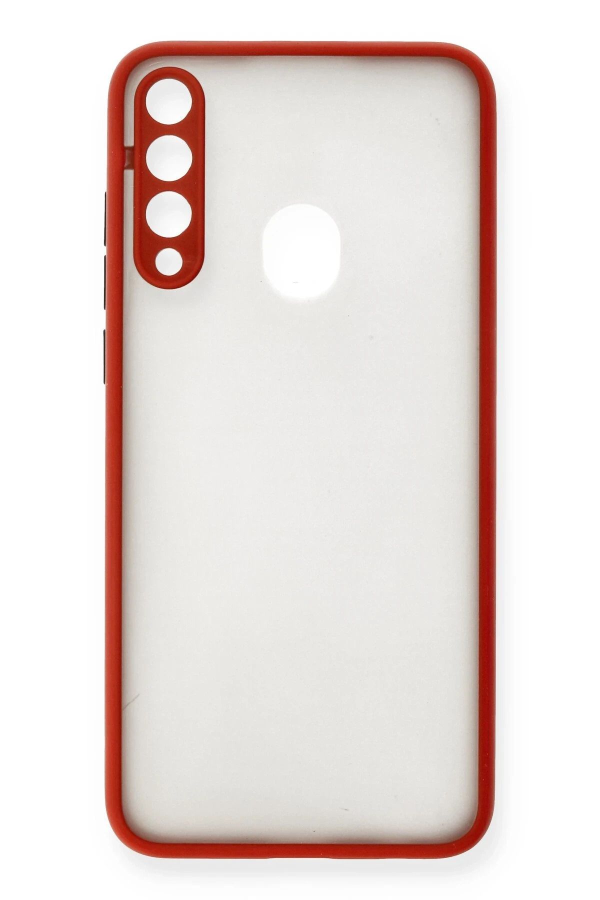NewFace Huawei Y6P Kılıf Montreal Silikon Kapak - Kırmızı INSLM