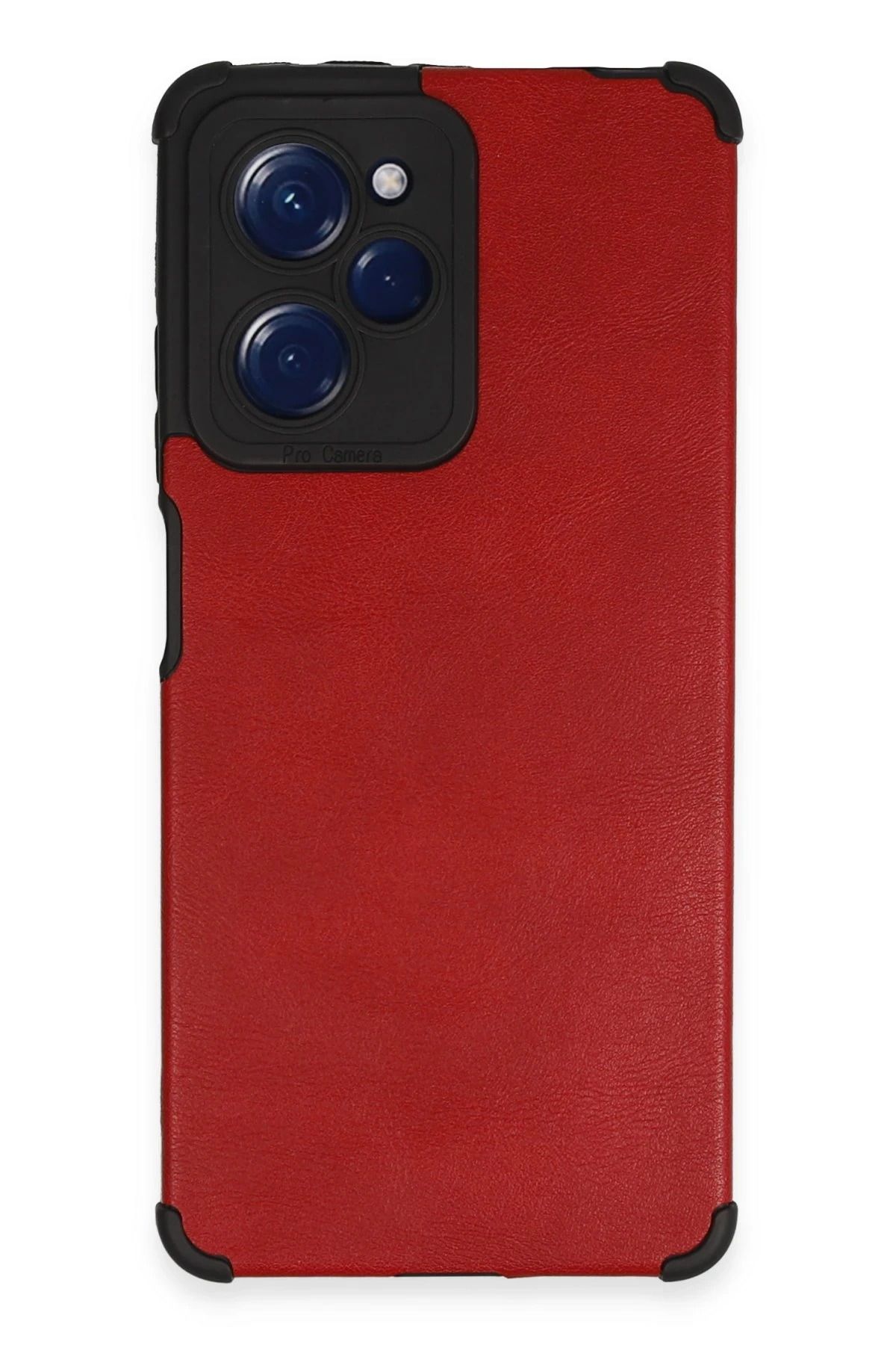 NewFace Xiaomi Redmi Note 12 Pro 5G Kılıf Loop Deri Silikon - Kırmızı FERRG