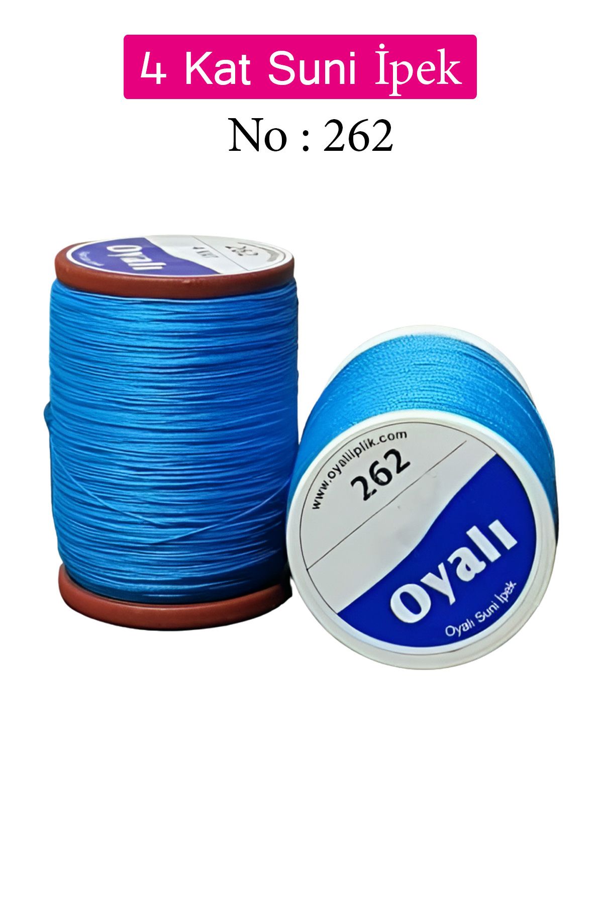 BirdoluSepet Oyalı 4 Kat Suni İpek İplik İğne Oyası Boncuk İpi Tığ Oyası No:262