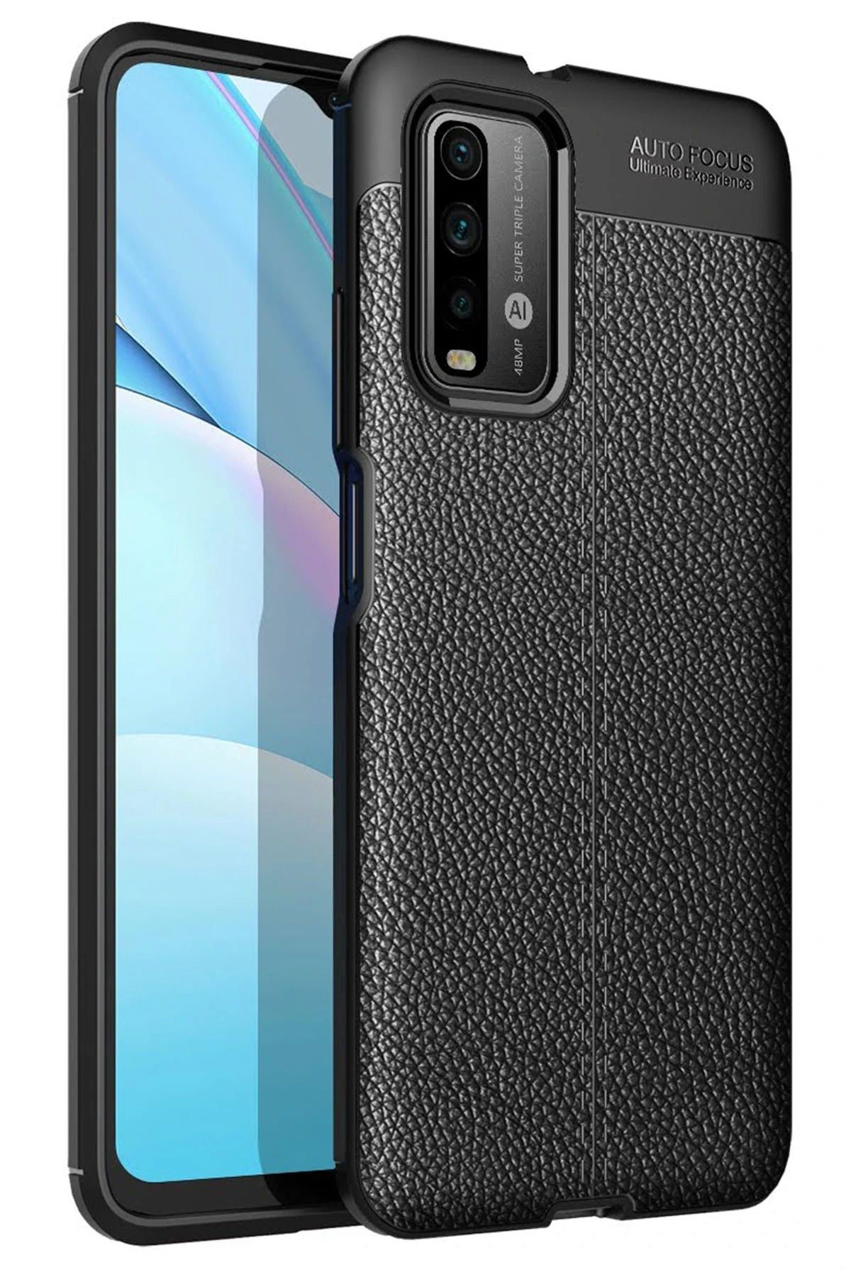 NewFace Xiaomi Redmi 9T Kılıf Auto Focus Kapak - Siyah INSLM