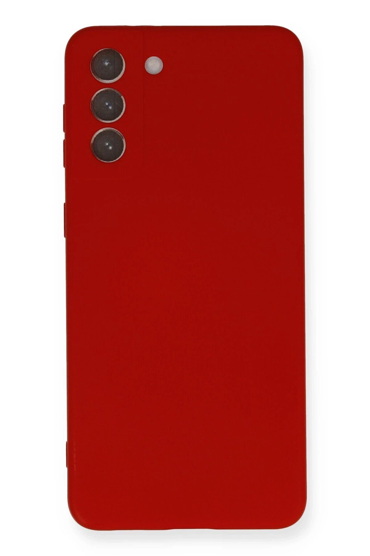 NewFace Samsung Galaxy S21 Plus Kılıf Nano içi Kadife Silikon - Kırmızı NRMSA