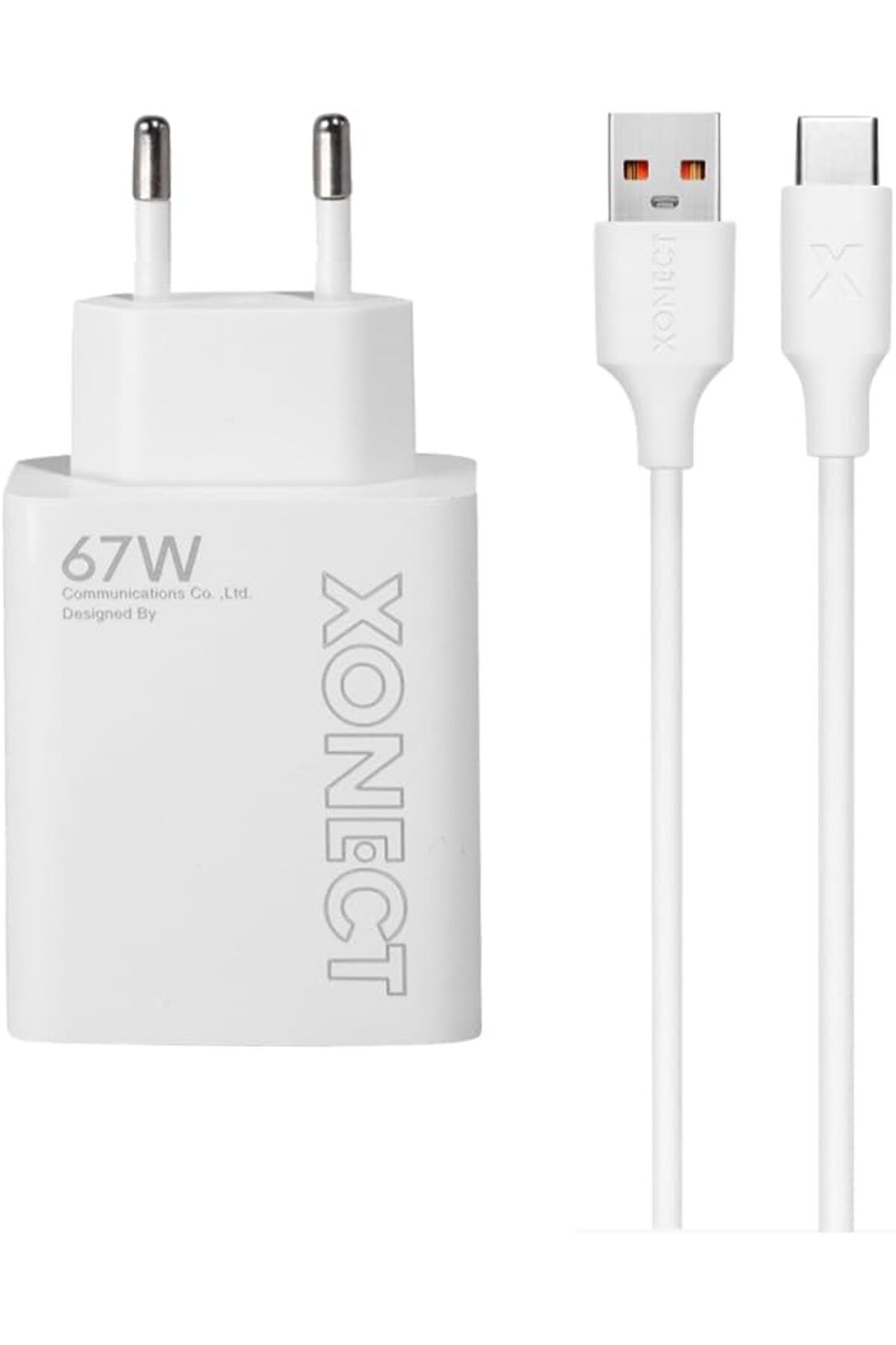 STOREMAX bystoreby - USB Çıkışlı 67W Hızlı Şarj Adaptörü ve 1M USB to Type-C Kablo Seti NewDesing 6
