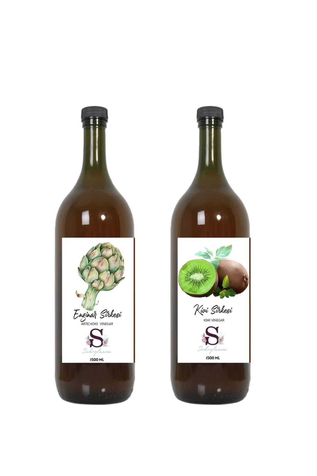 Süheylaana Doğal Enginar Sirkesi 1500 Ml - Doğal Kivi Sirkesi 1500 Ml