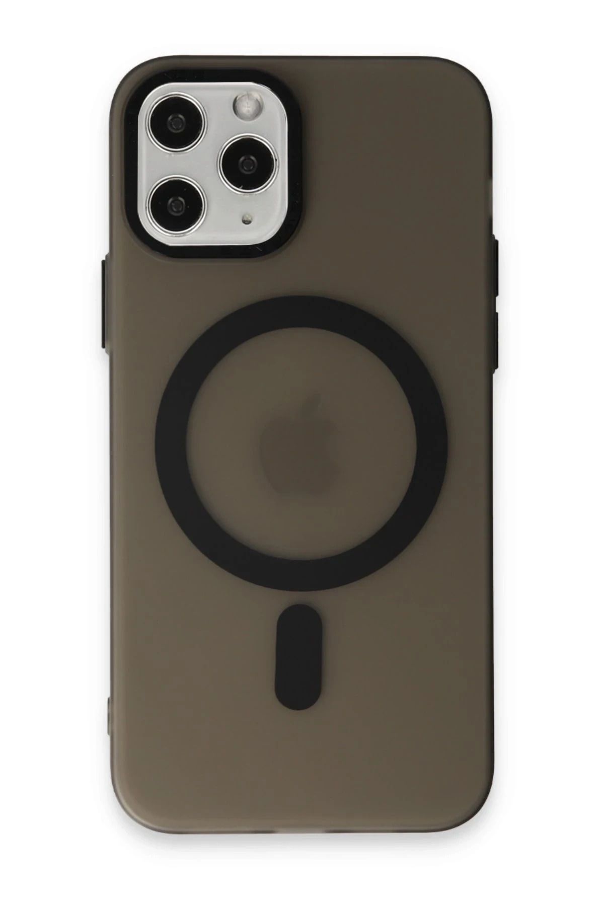 NewFace iPhone 11 Pro Max Kılıf Lodos Magneticsafe Mat Kapak - Siyah INSLM