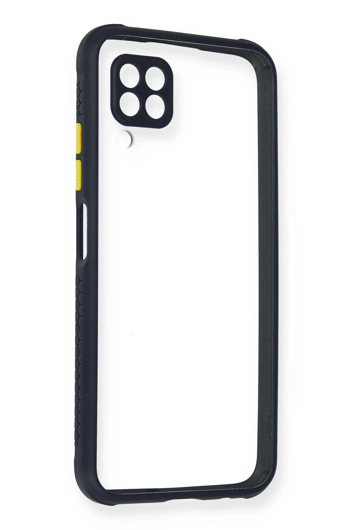 NewFace Huawei P40 Lite Kılıf Miami Şeffaf Silikon - Lacivert JOJUA