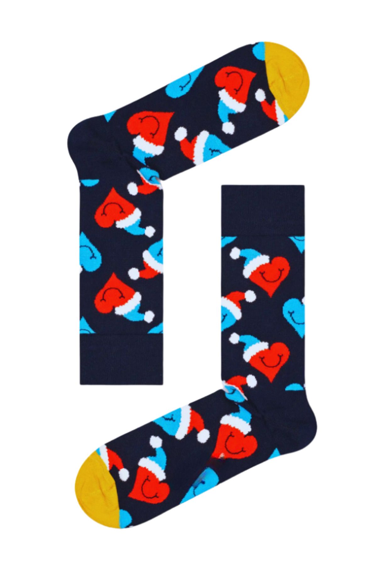 Shuttle Park İthal Özel Seri Happy Renkli Love Socks Desenli Eğlenceli Tasarım Tarz Soket Dikişsiz Çoraplar