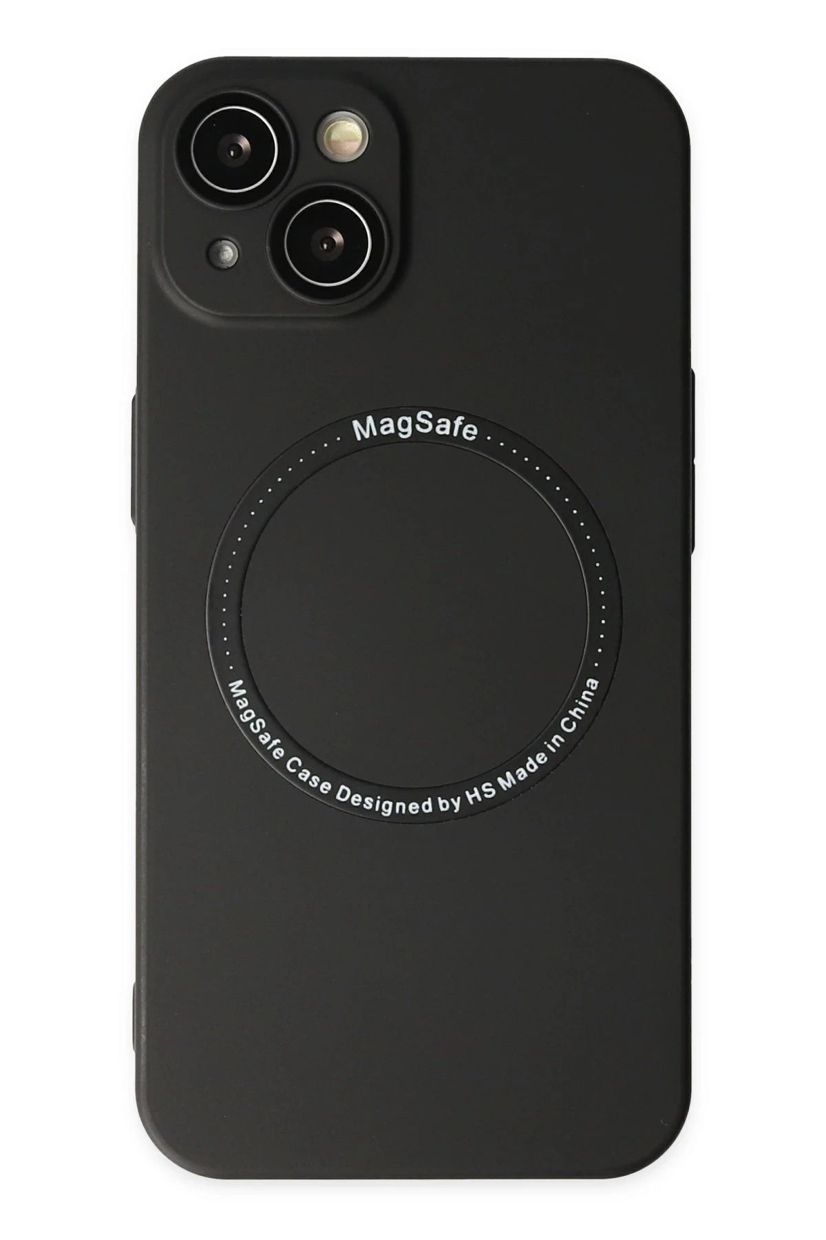 NewFace iPhone 14 Plus Kılıf Jack Magneticsafe Lens Silikon - Siyah HNZRN