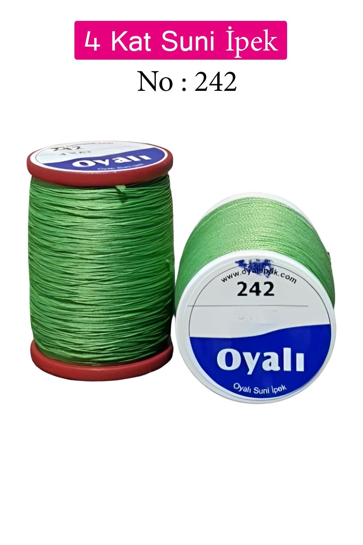 Royaleks Oyalı 4 Kat Suni İpek İplik İğne Oyası Boncuk İpi Tığ Oyası No:242