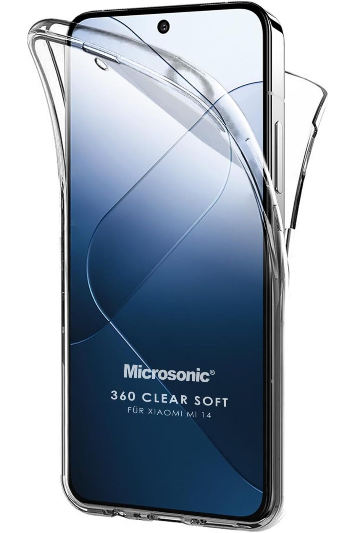 STOREMAX daliashops Xiaomi Mi 14 Kılıf 6 tarafı tam full koruma 360 Clear Soft Şeffaf [Mi 14 ile Uyumlu K