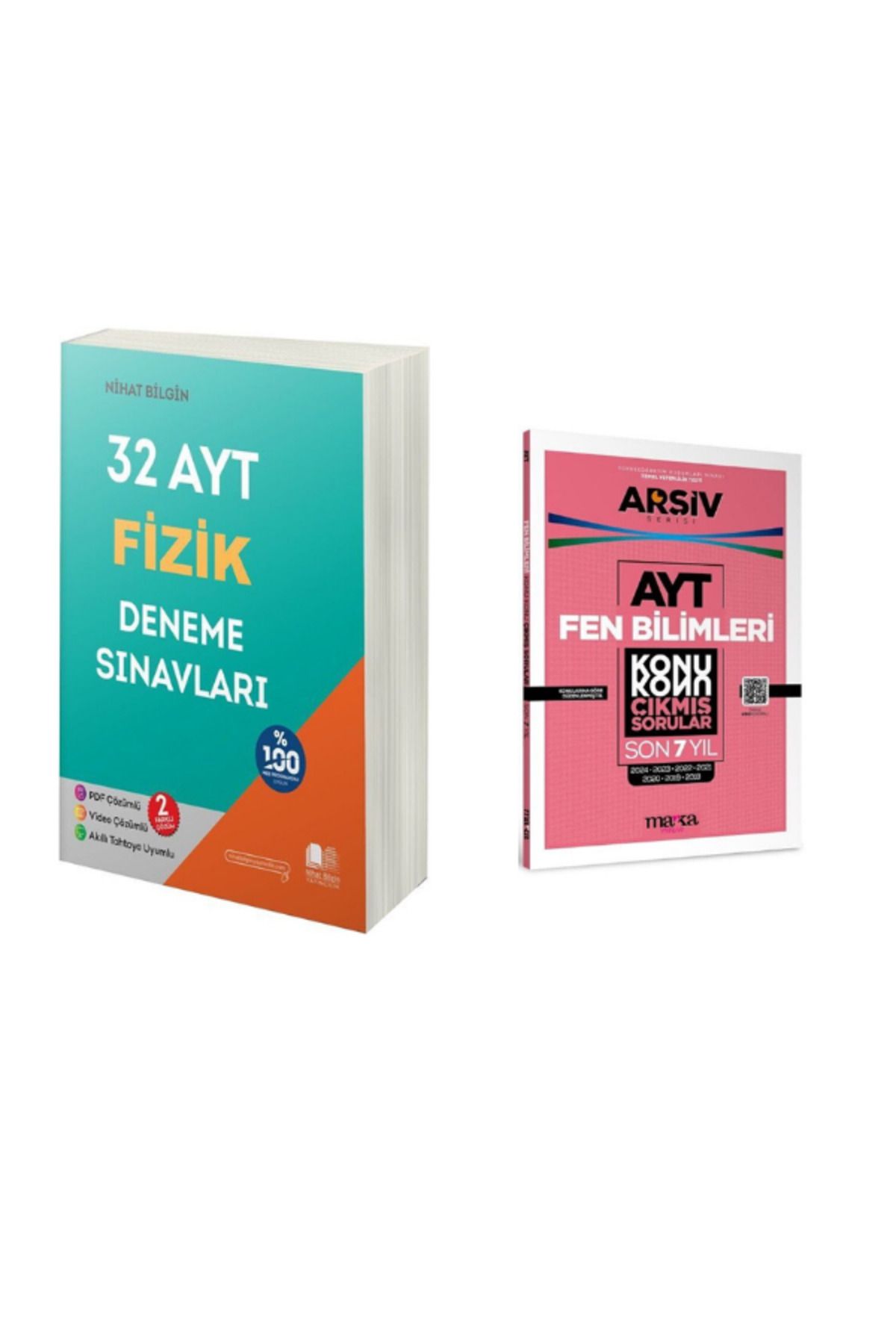 Aydın Yayınları 2025 nihat bilgin ayt fizik branş deneme ve ayt fen 7 yıl çıkmış soru