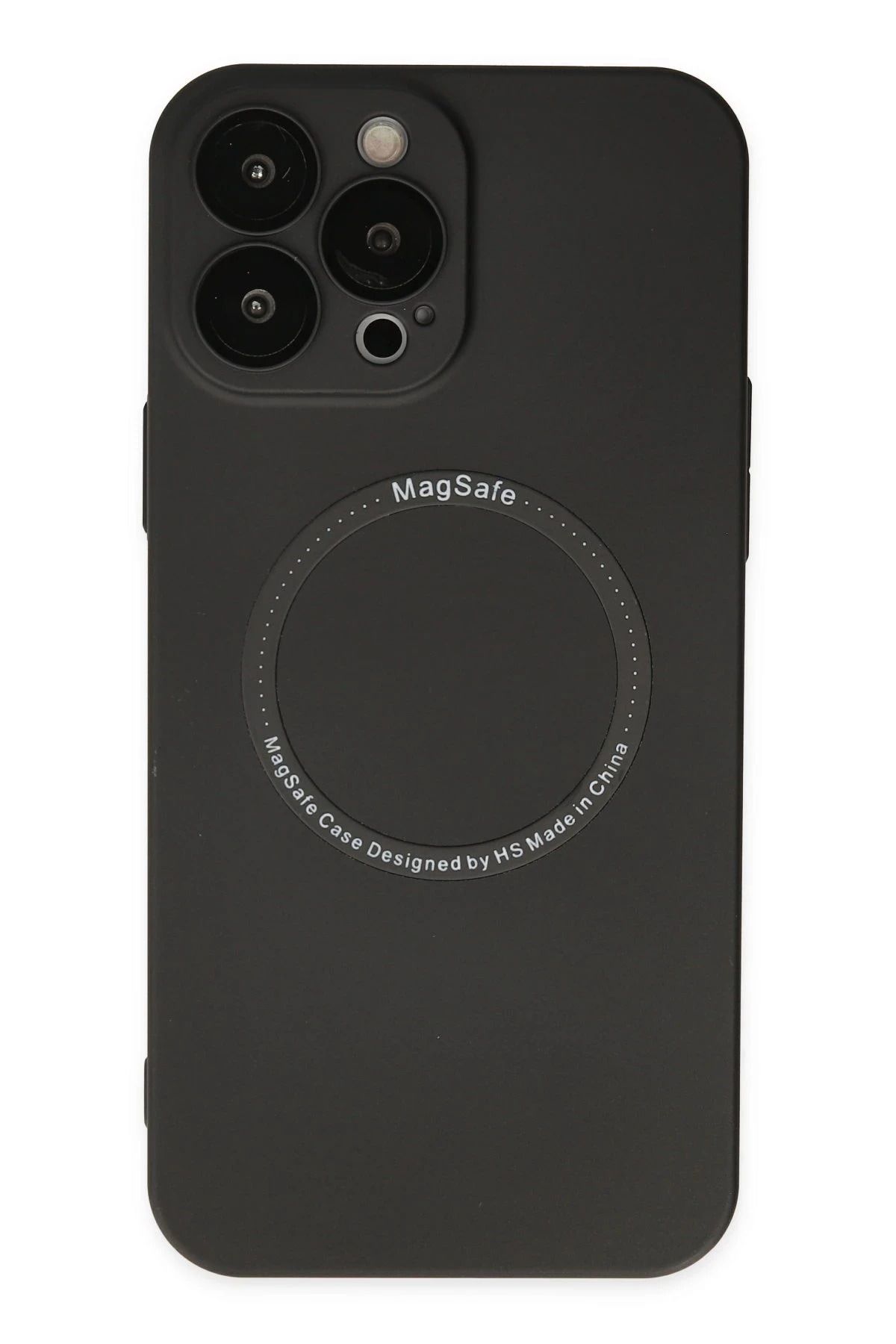 NewFace iPhone 14 Pro Kılıf Jack Magneticsafe Lens Silikon - Siyah INSLM
