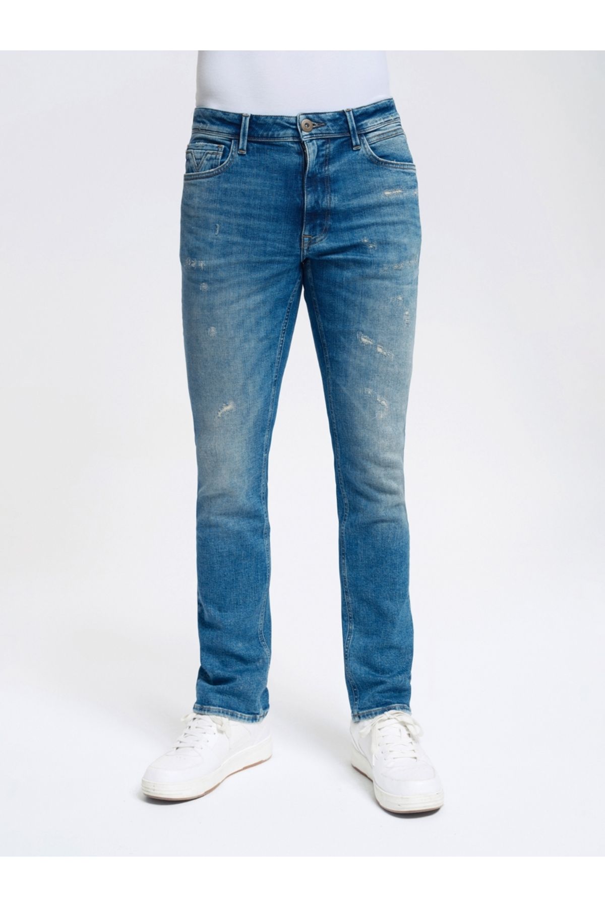 شلوار آبی مردانه Terrybrown Slim Fit اورجینال Loft