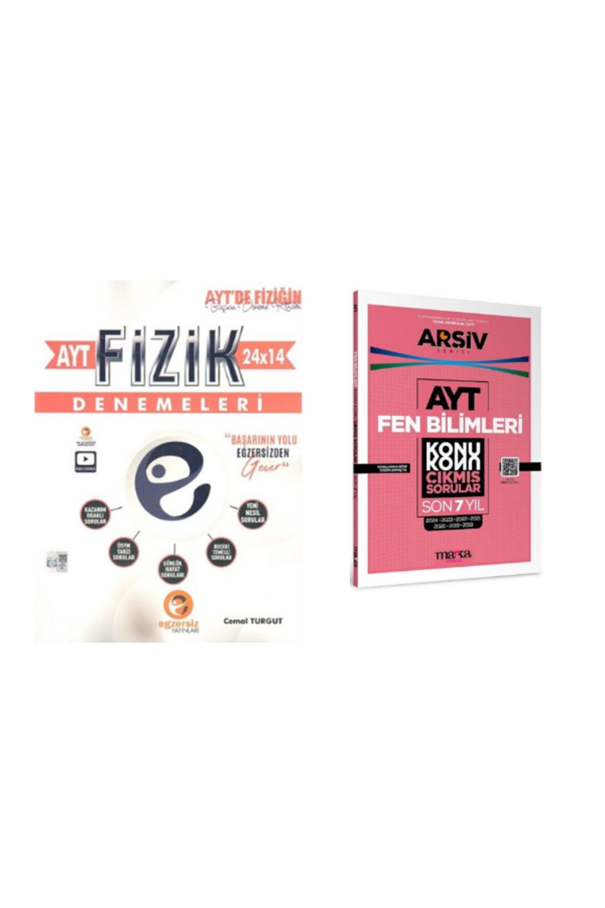 Aydın Yayınları 2025 egzersiz ayt fizik branş deneme ve ayt fen 7 yıl çıkmış soru