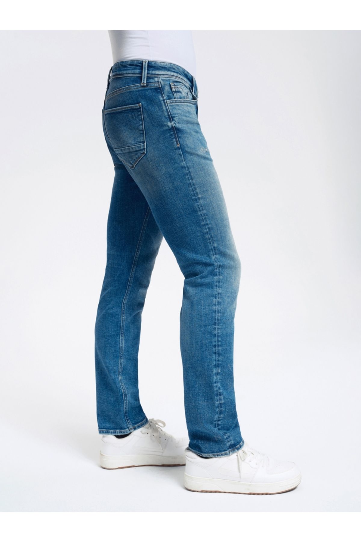 شلوار آبی مردانه Terrybrown Slim Fit اورجینال Loft