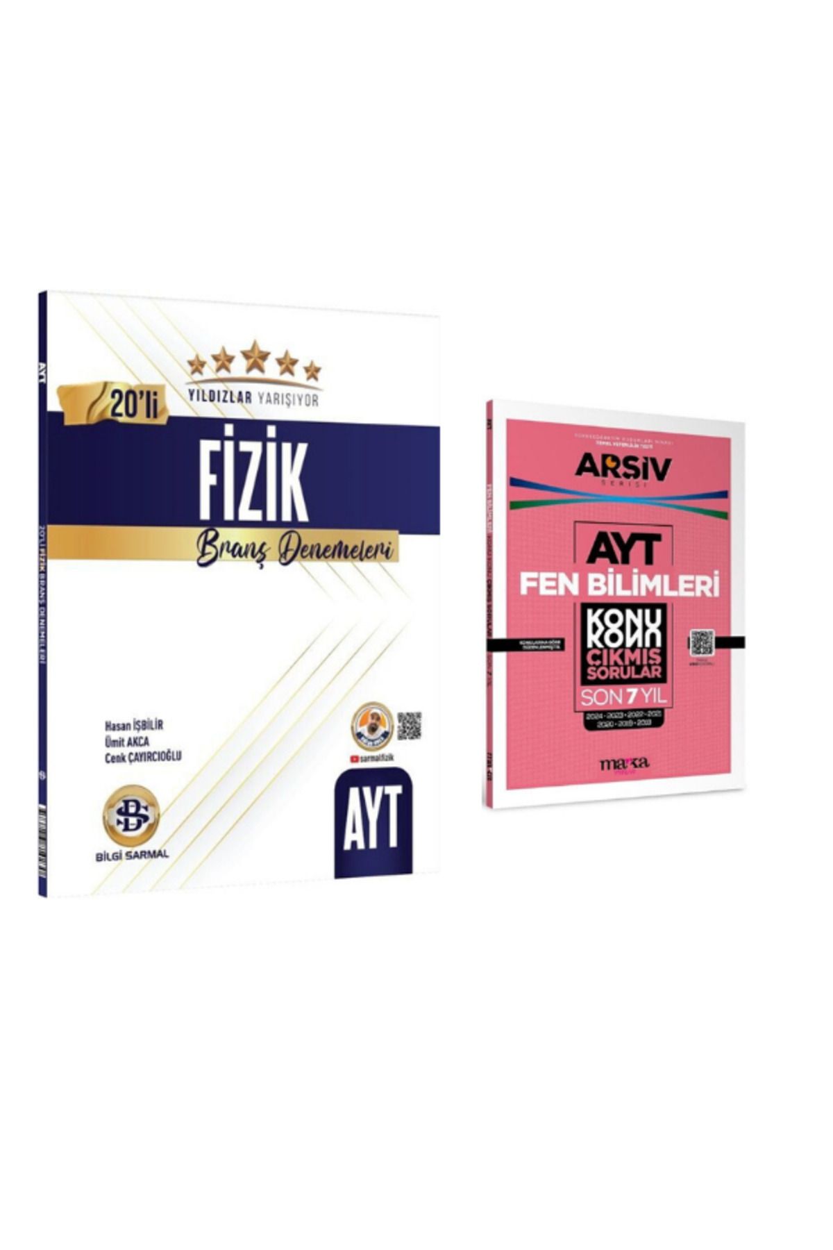 Aydın Yayınları 2025 bilgi sarmal yıldızlar ayt fizik branş deneme ve ayt fen 7 yıl çıkmış soru