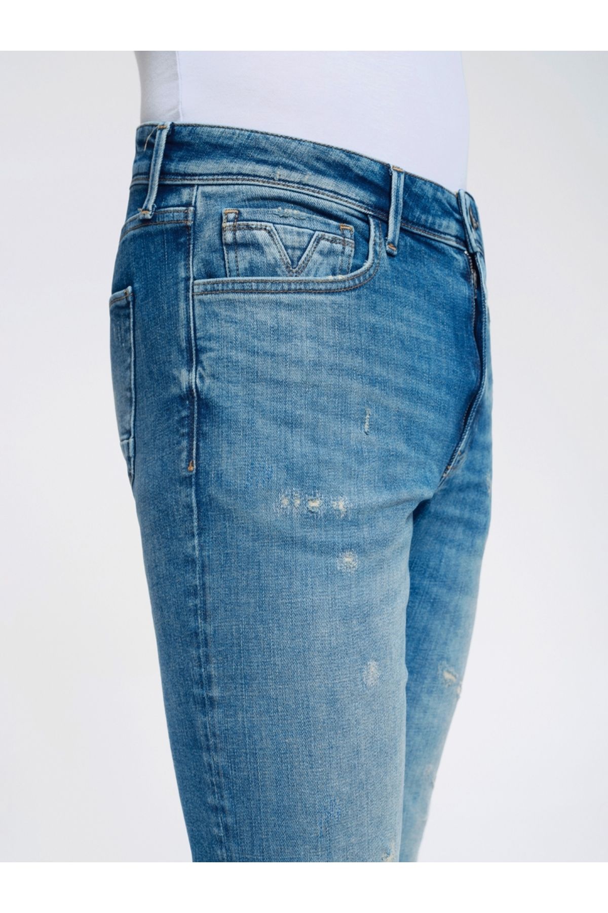 شلوار آبی مردانه Terrybrown Slim Fit اورجینال Loft