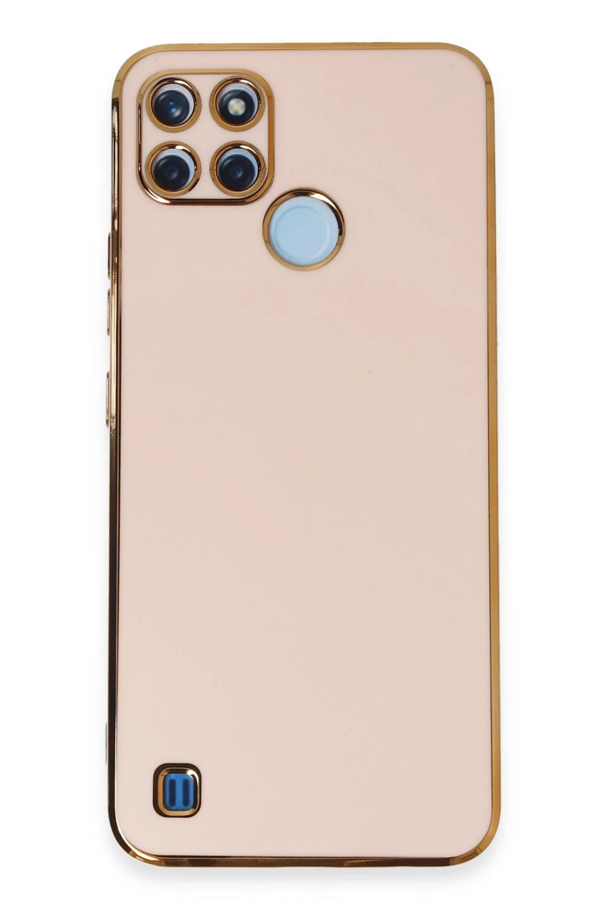 NewFace Realme C25Y Kılıf Volet Silikon - Pembe JOJUA