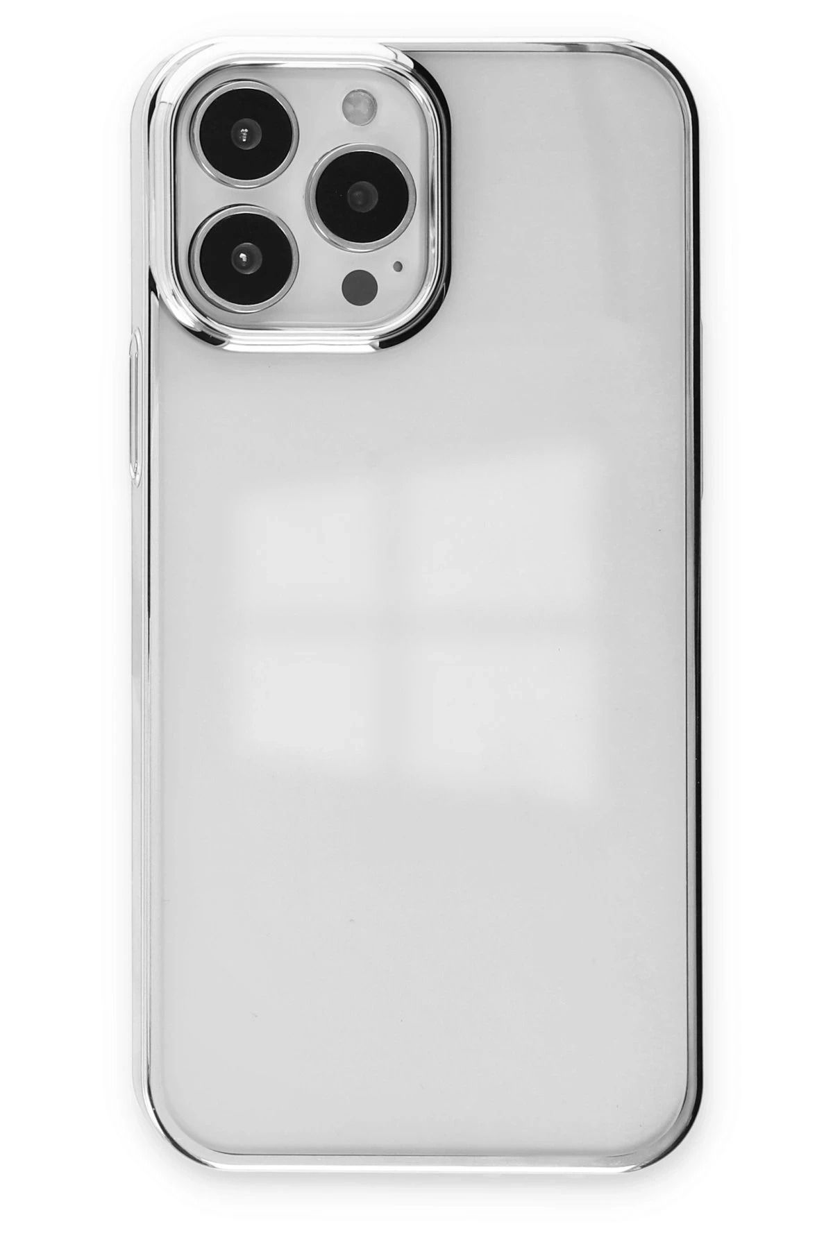 NewFace iPhone 14 Pro Kılıf Element Silikon - Gümüş BSTMY