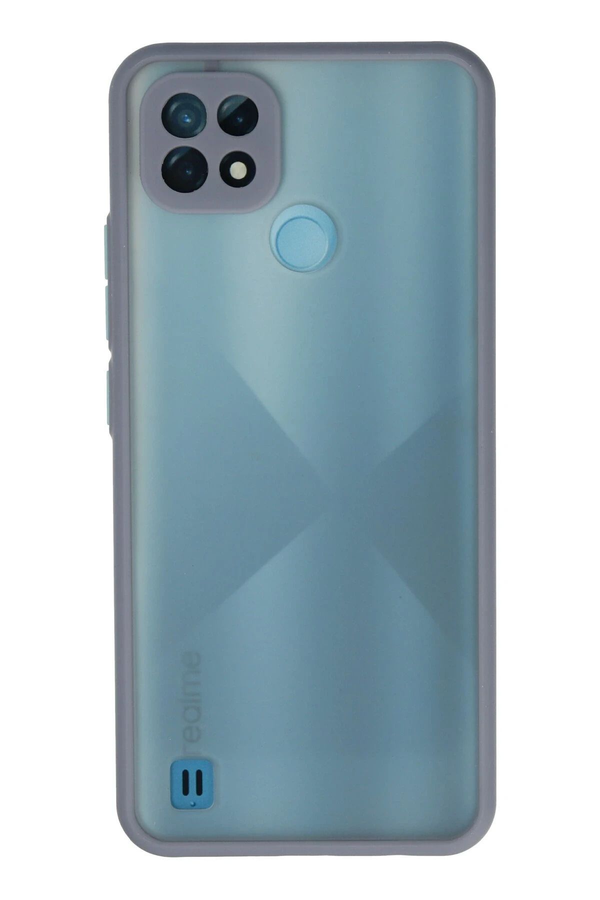 NewFace Realme C21 Kılıf Montreal Silikon Kapak - Gri FERRG