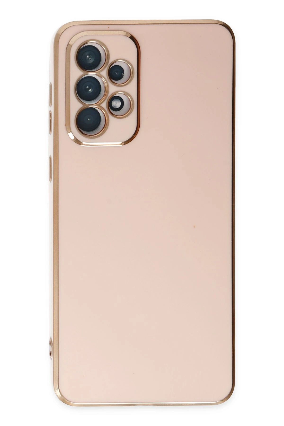 NewFace Samsung Galaxy A73 5G Kılıf Volet Silikon - Pembe LZWDR