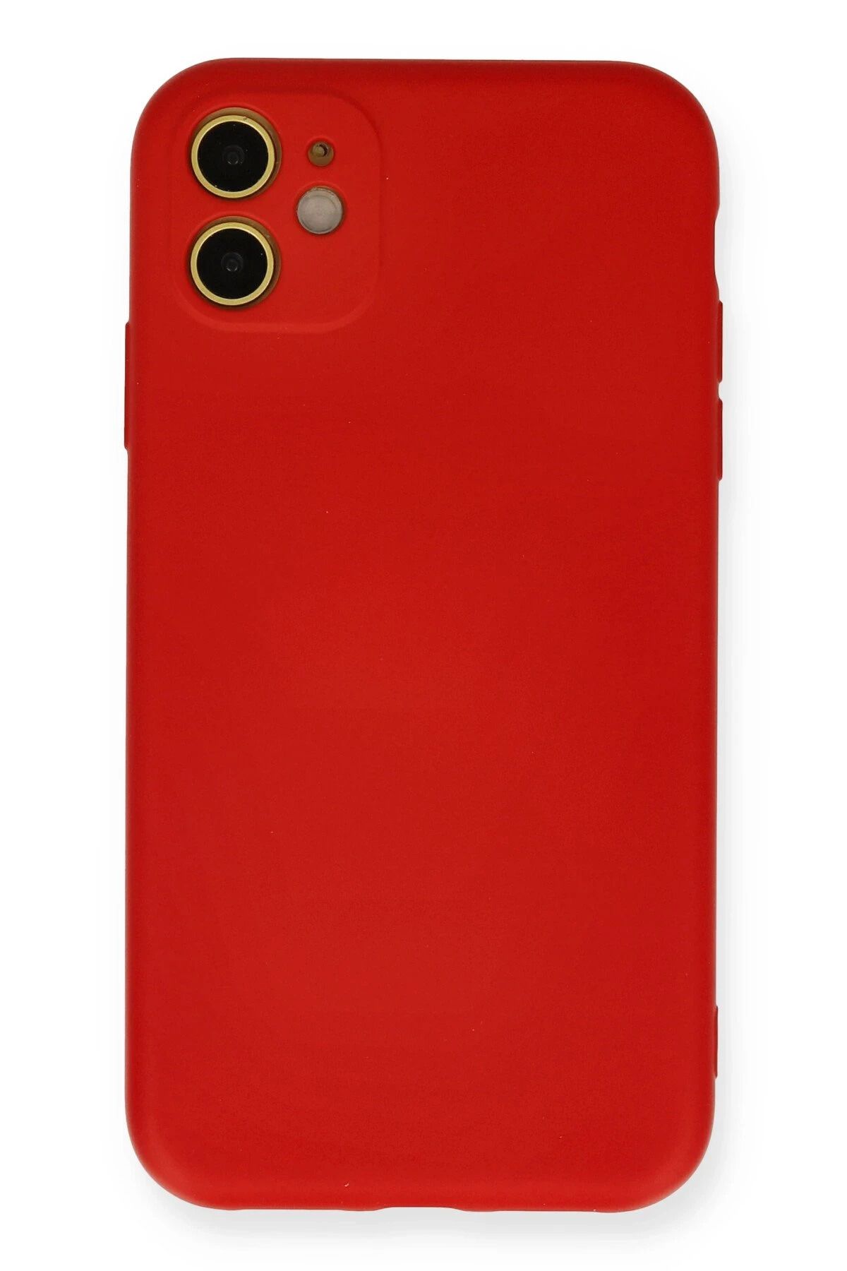 NewFace iPhone 11  Uyumlu Kılıf Nano içi Kadife Silikon - Kırmızı INSLM