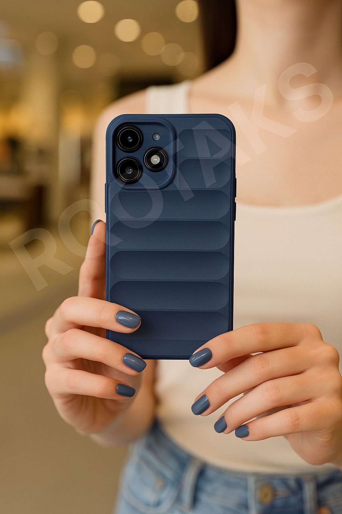 Rotaks Infinix Hot 40i Uyumlu Şık Silikon Kılıf – Kaymaz, Darbeye Dayanıklı, Ultra İnce