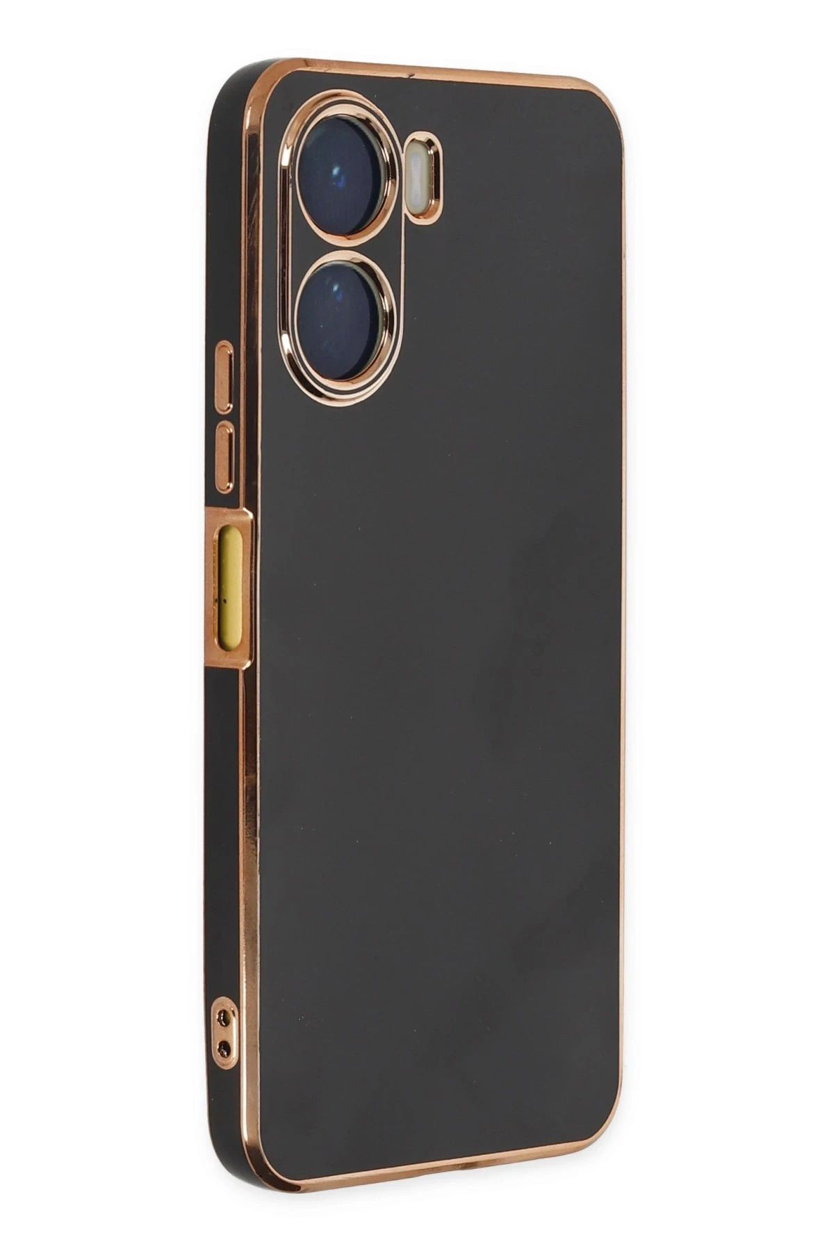 NewFace Vivo Y16 Kılıf Volet Silikon - Siyah BSTMY