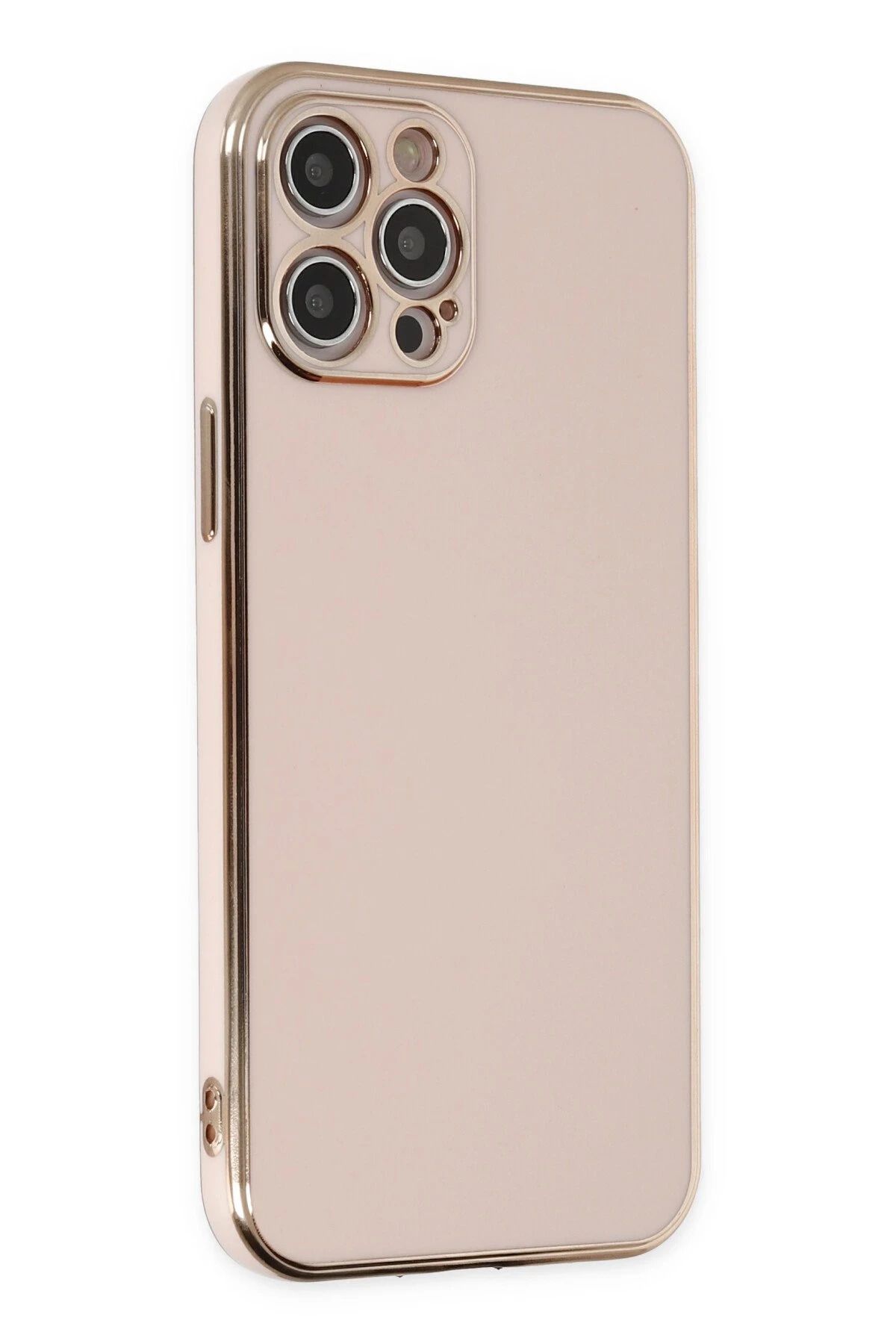 NewFace iPhone 12 Pro Kılıf Volet Silikon - Pembe JOJUA