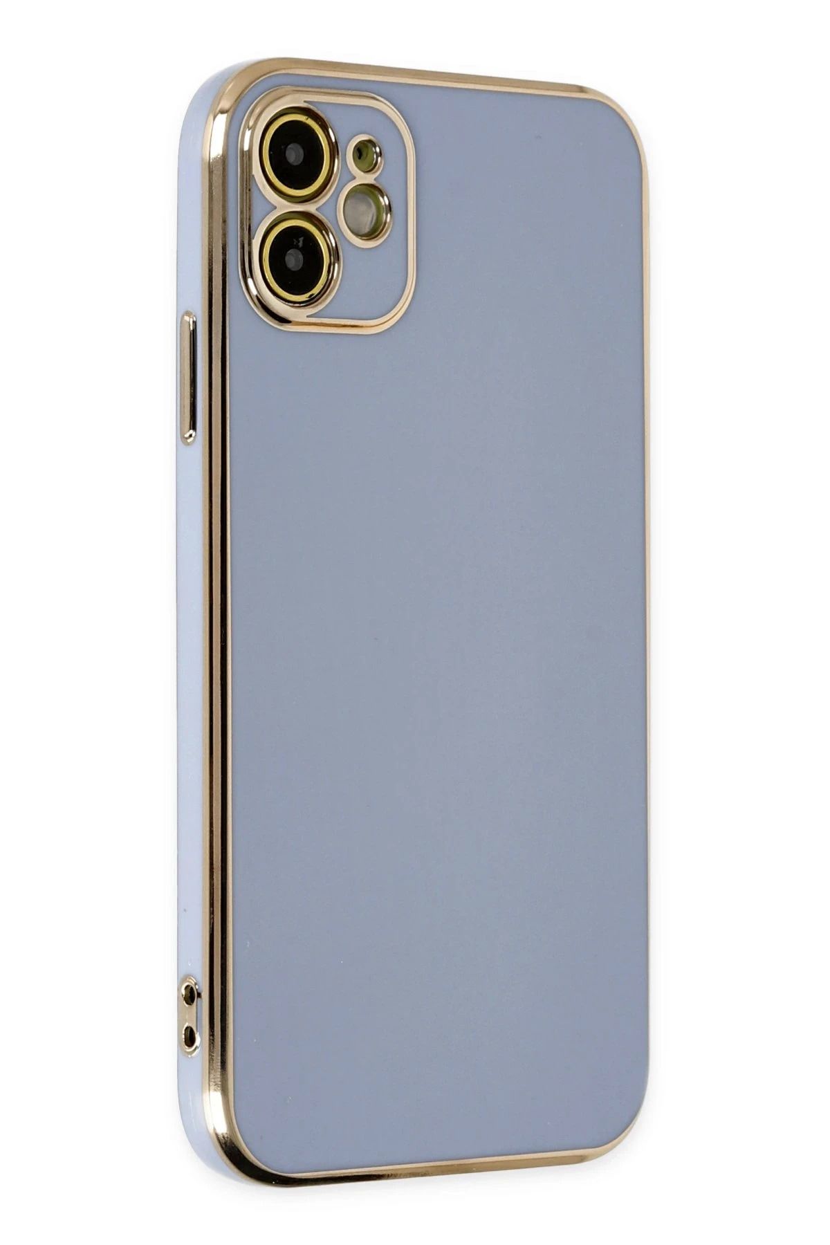 NewFace iPhone 12 Kılıf Volet Silikon - Mavi DPMAH