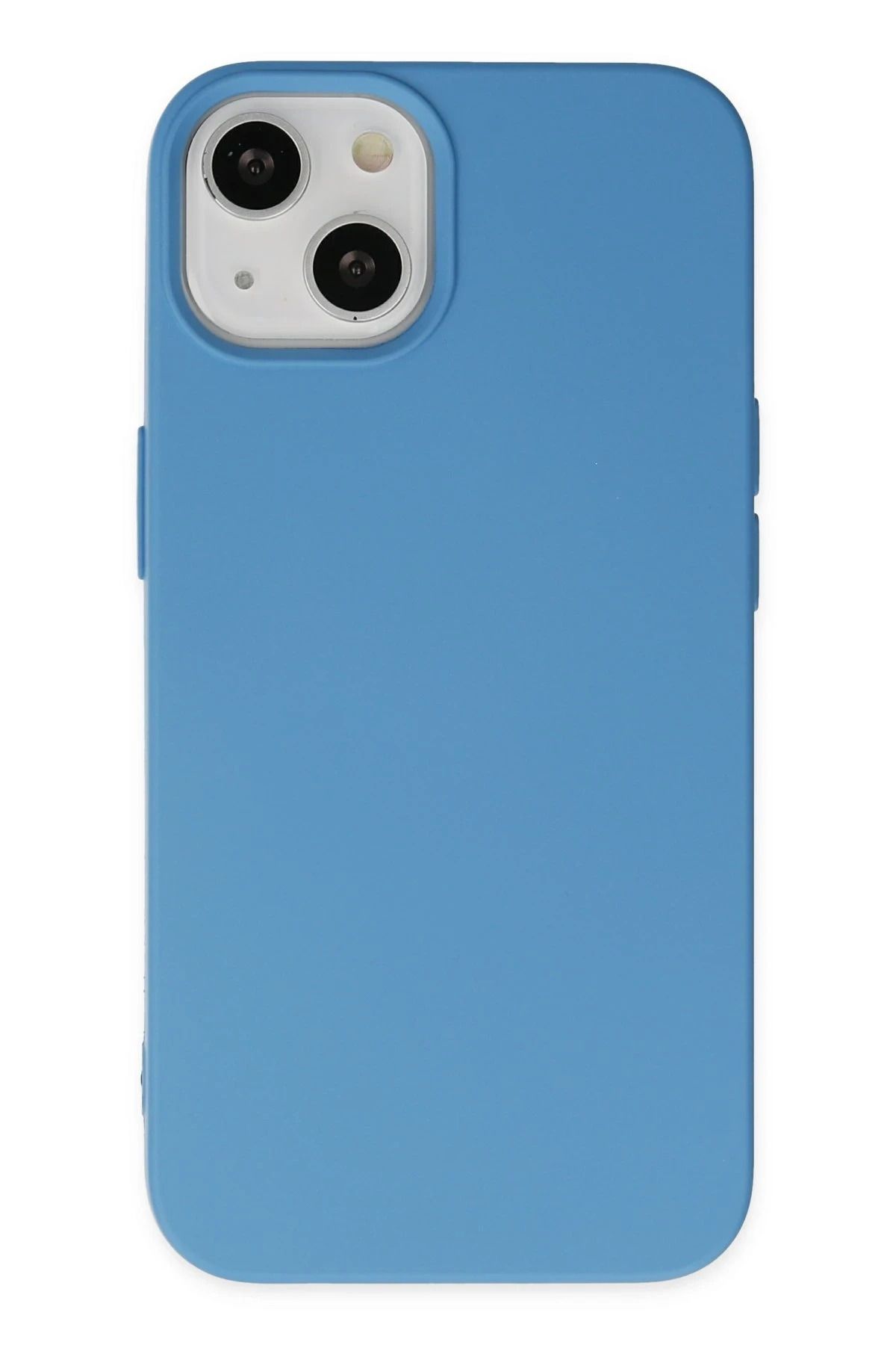 NewFace iPhone 14 Uyumlu Kılıf Nano içi Kadife Silikon - Mavi HNZRN