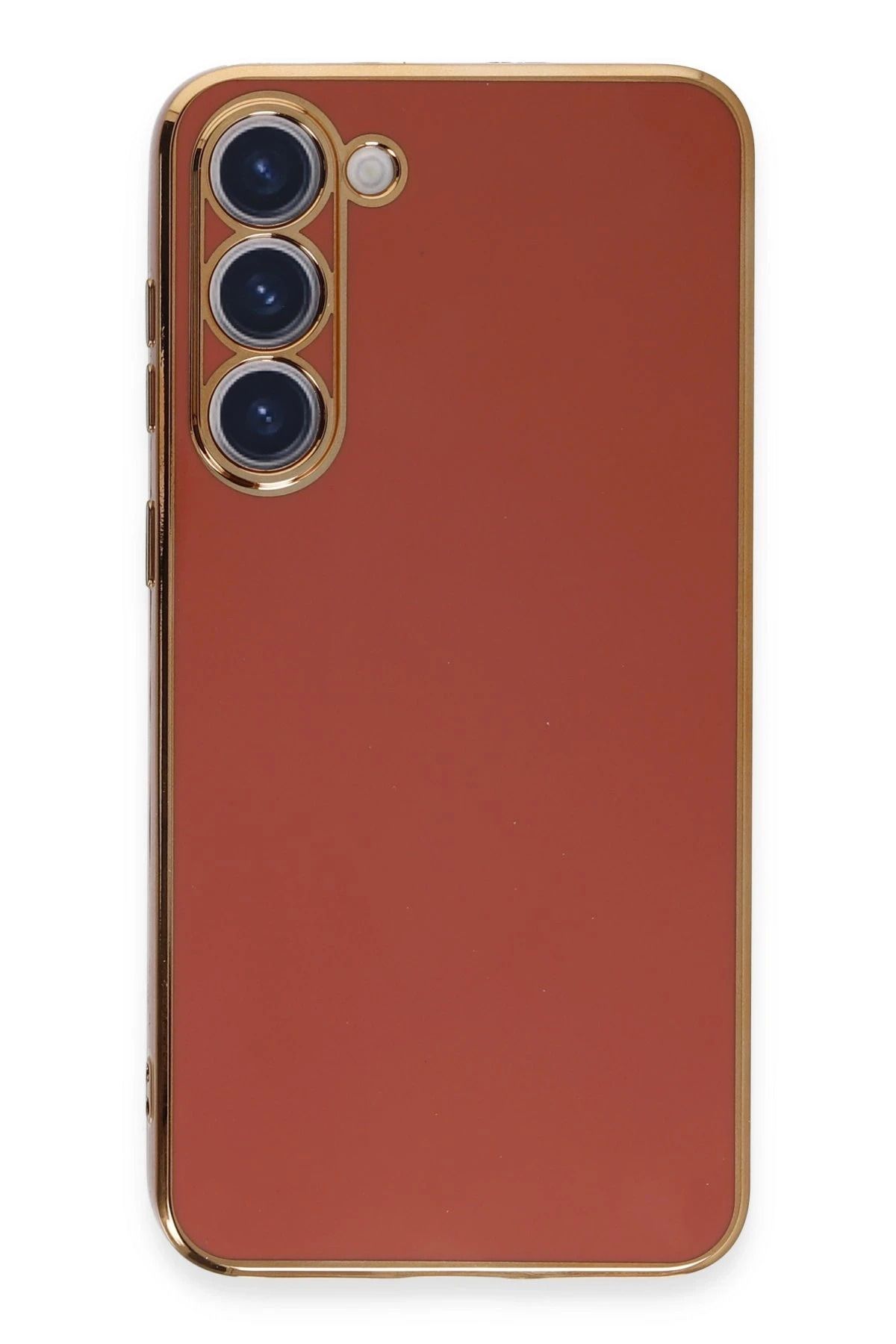 NewFace Samsung Galaxy S23 Kılıf Volet Silikon - Kırmızı INSLM