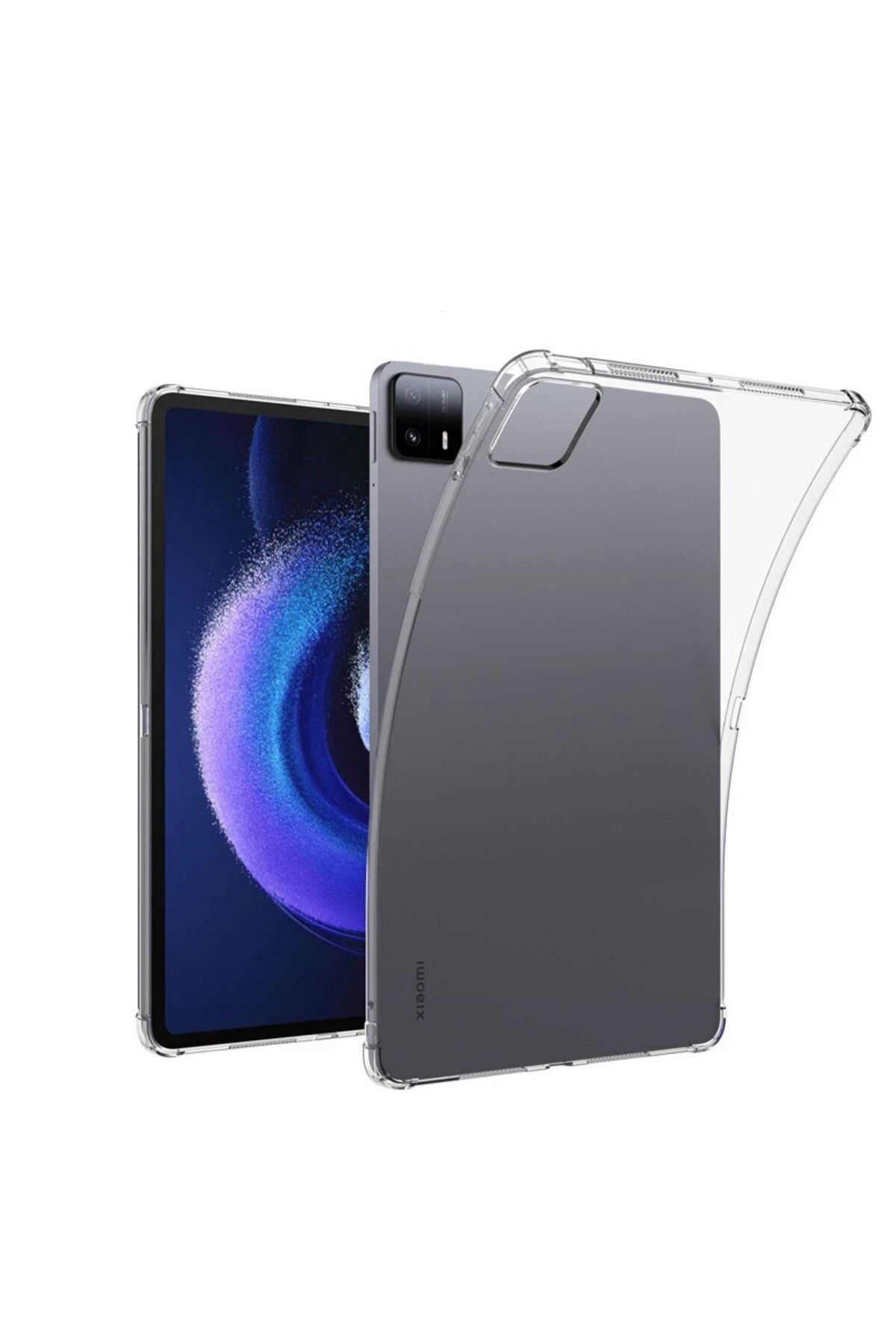 NewFace Xiaomi Pad 6 Kılıf Anti Şeffaf Tablet Silikon - Şeffaf BSTMY