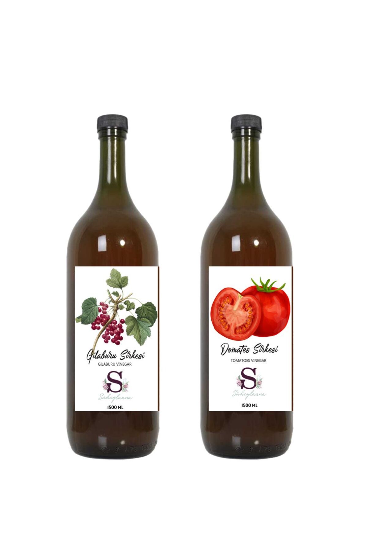 Süheylaana Doğal Gilaburu Sirkesi 1500 Ml - Doğal Domates Sirkesi 1500 Ml