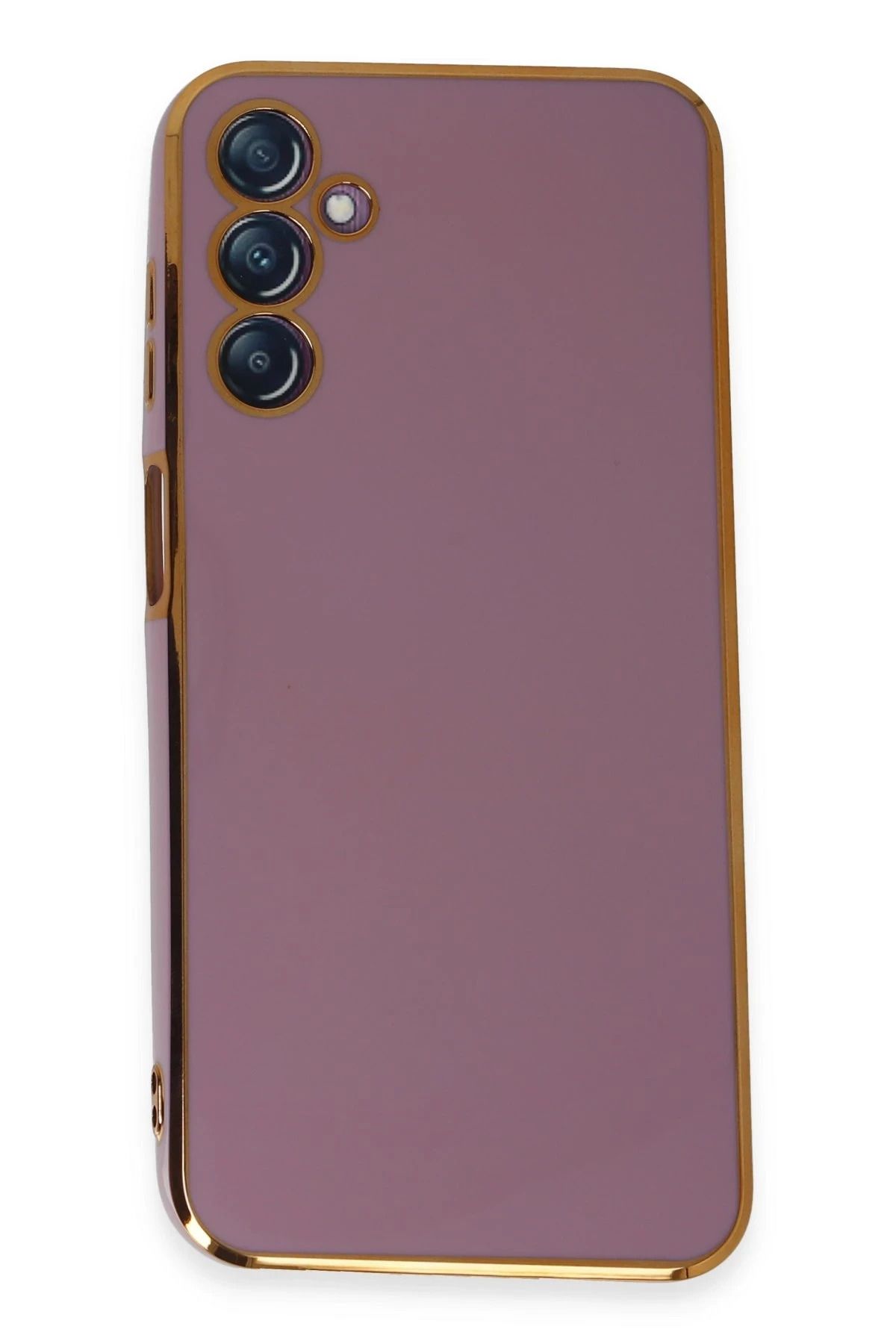 NewFace Samsung Galaxy M14 5G Kılıf Volet Silikon - Mor HNZRN