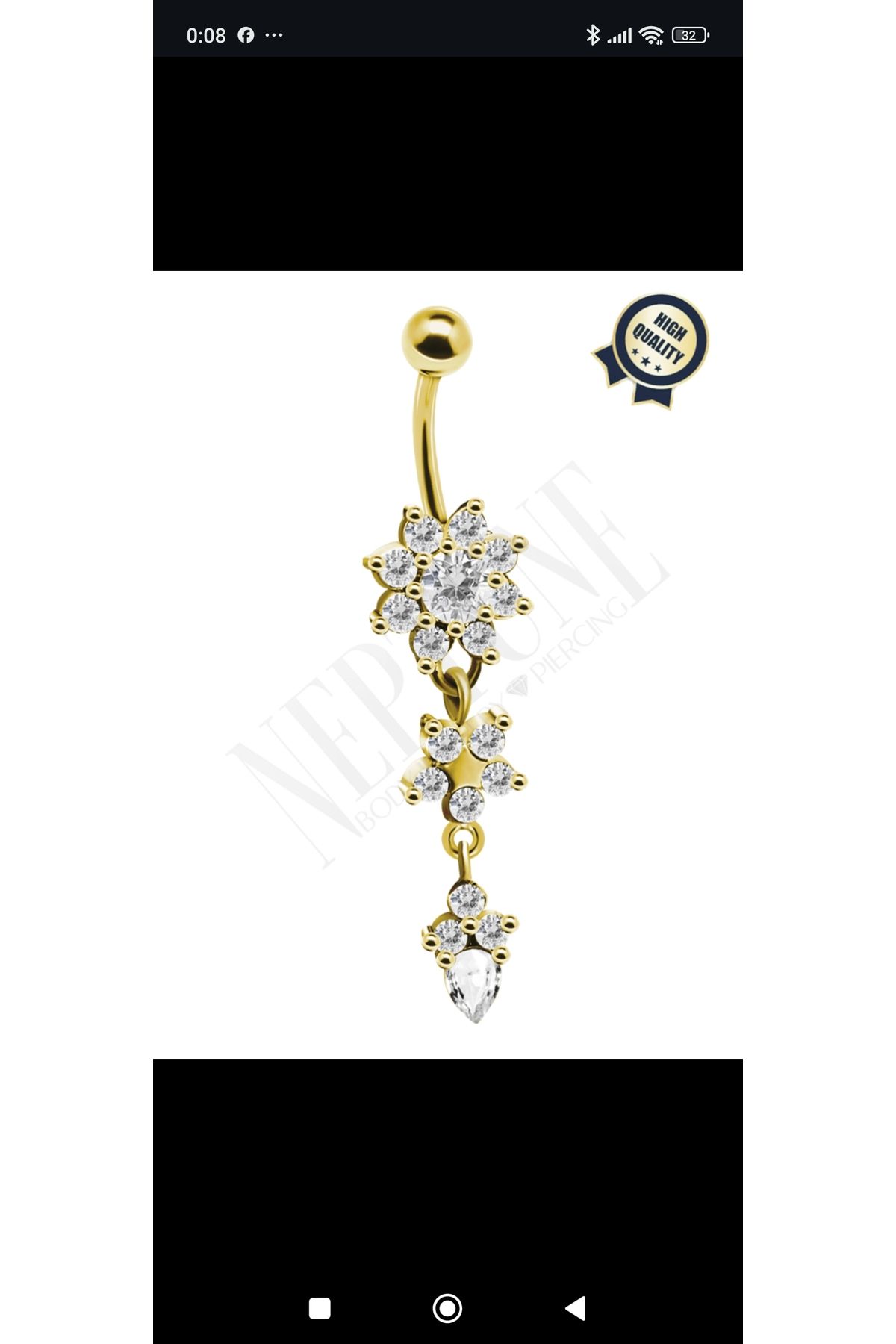 linaaksesuar Göbek piercing
