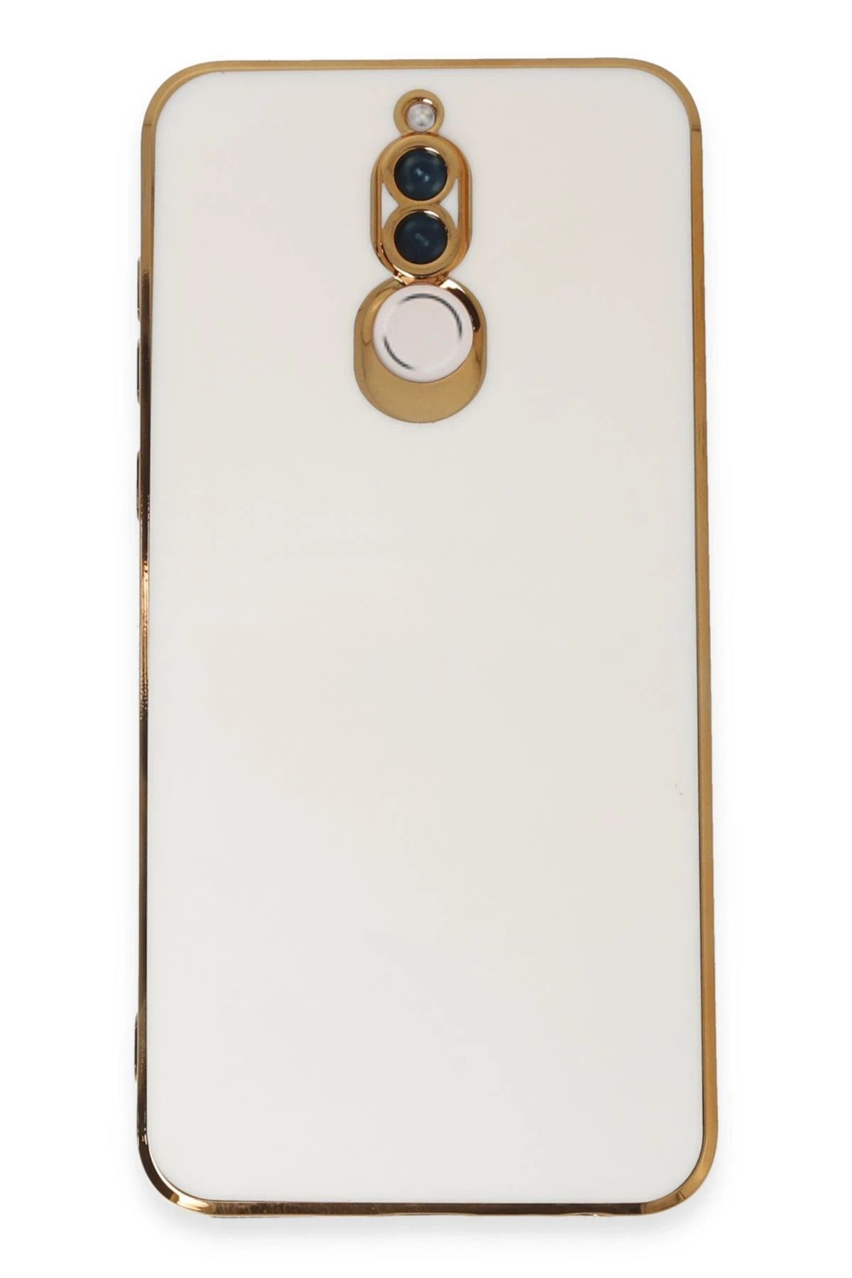 NewFace Huawei Mate 10 Lite Kılıf Volet Silikon - Beyaz FERRG