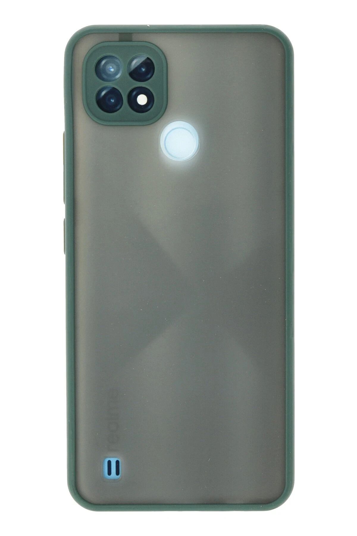 NewFace Realme C21 Kılıf Montreal Silikon Kapak - Yeşil YNSMR