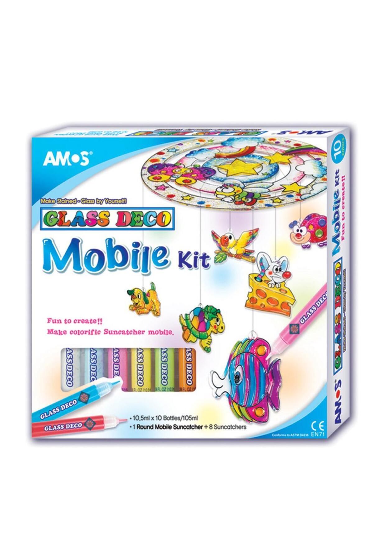 Amos Cam Boya Seti Mobıle Kit 10Ml 10 Lu-Gd 10P10mk
