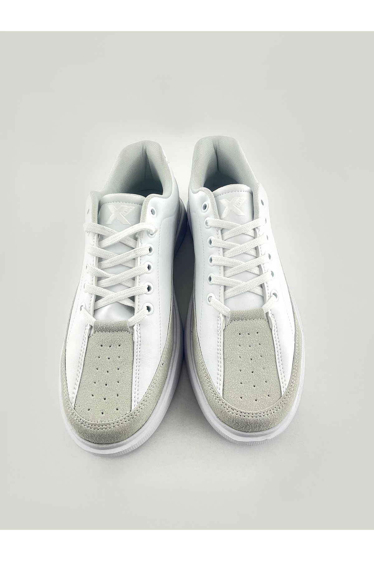 xson Erkek Sneaker – Hafif Taban | Bej-Beyaz Ayakkabı