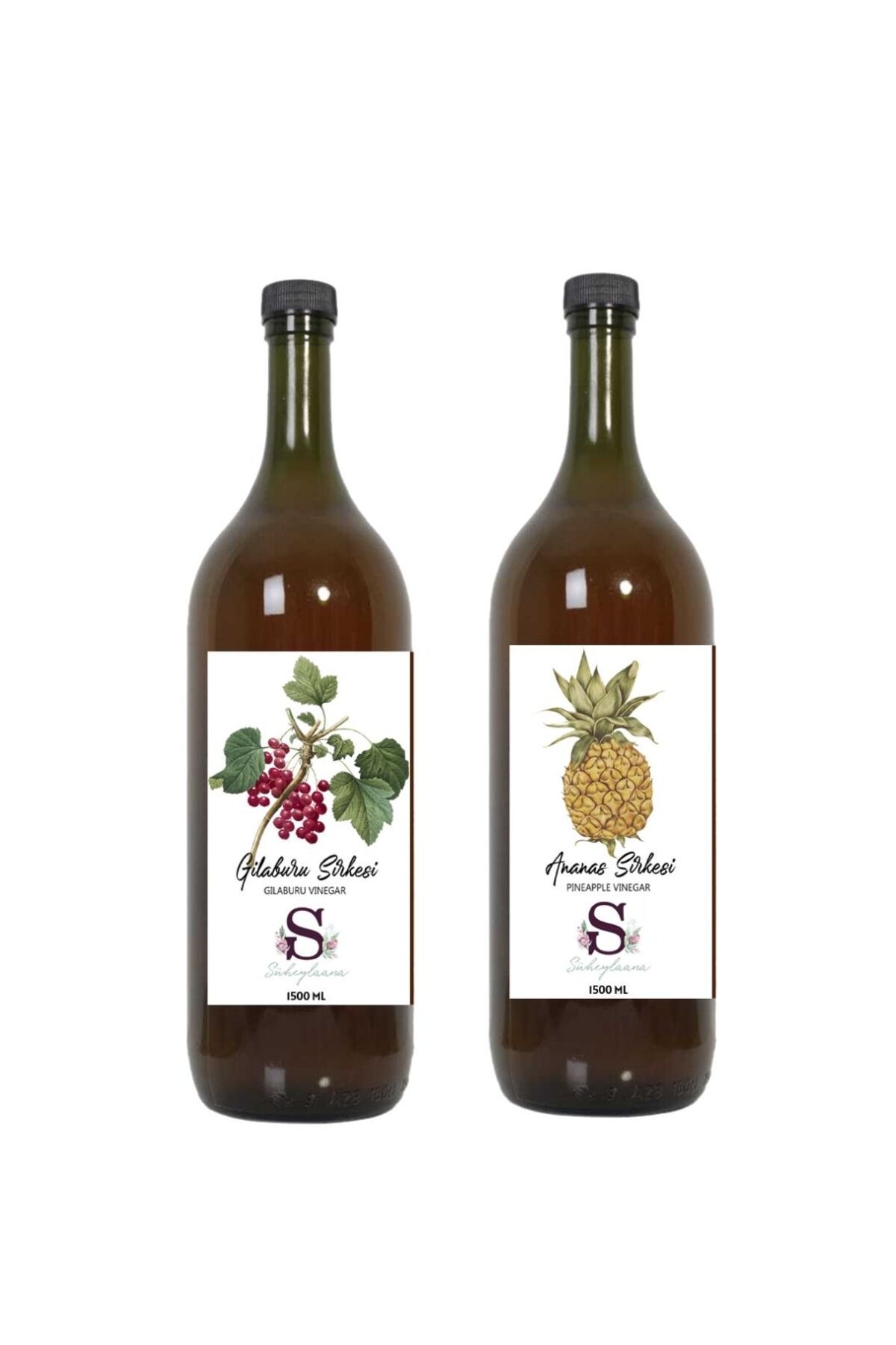 Süheylaana Doğal Gilaburu Sirkesi 1500 Ml - Doğal Ananas Sirkesi 1500 Ml