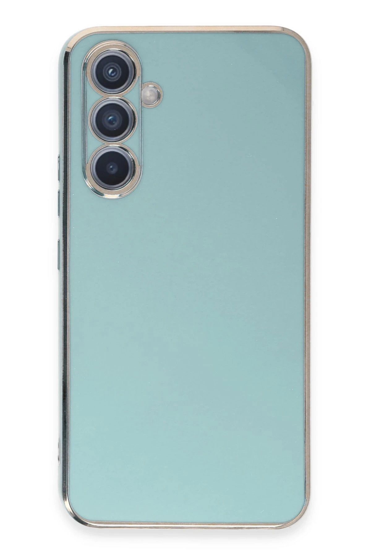 NewFace Samsung Galaxy A54 5G Kılıf Volet Silikon - Açık Yeşil INSLM