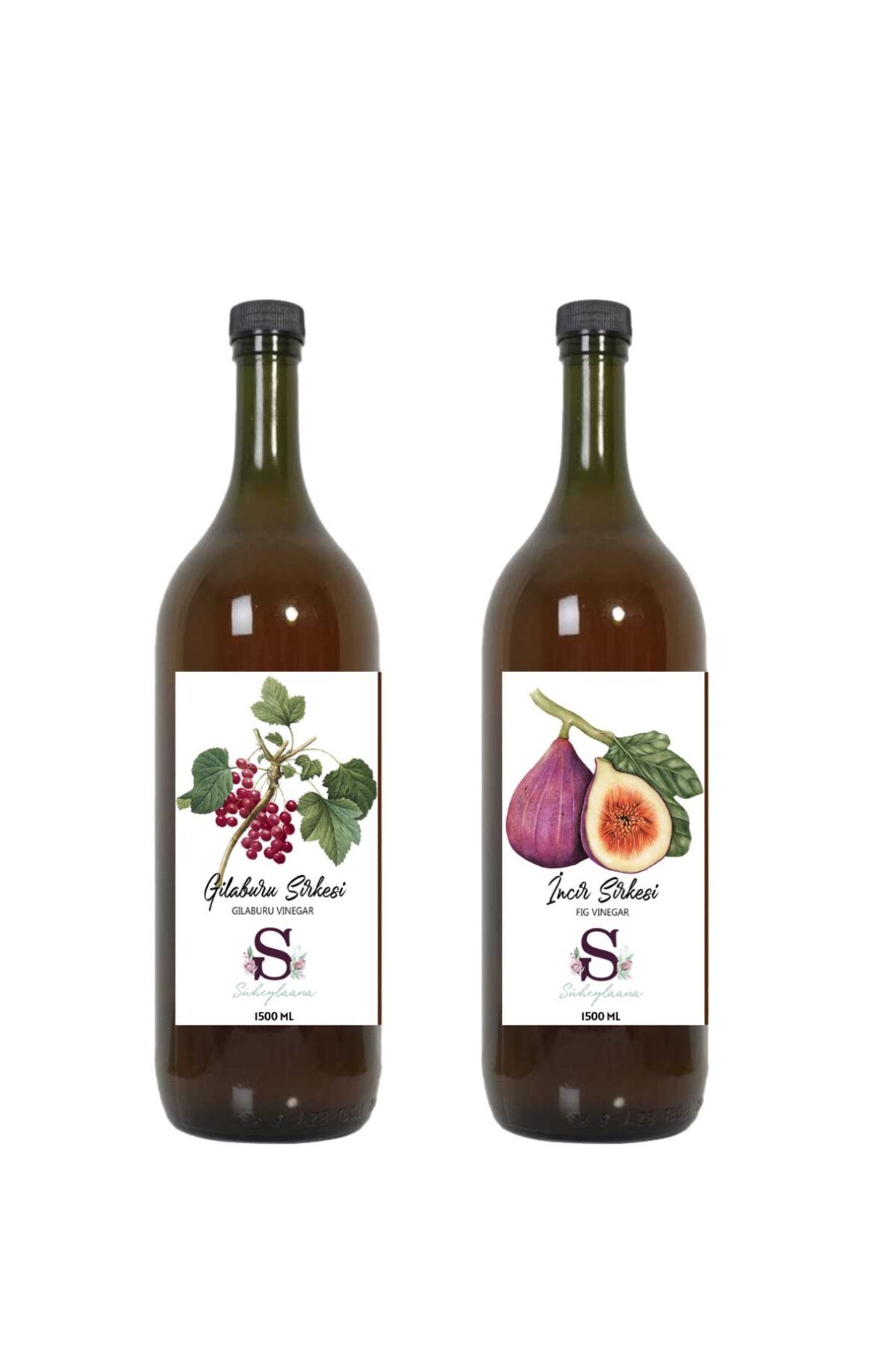 Süheylaana Doğal Gilaburu Sirkesi 1500 Ml - Doğal İncir Sirkesi 1500 Ml